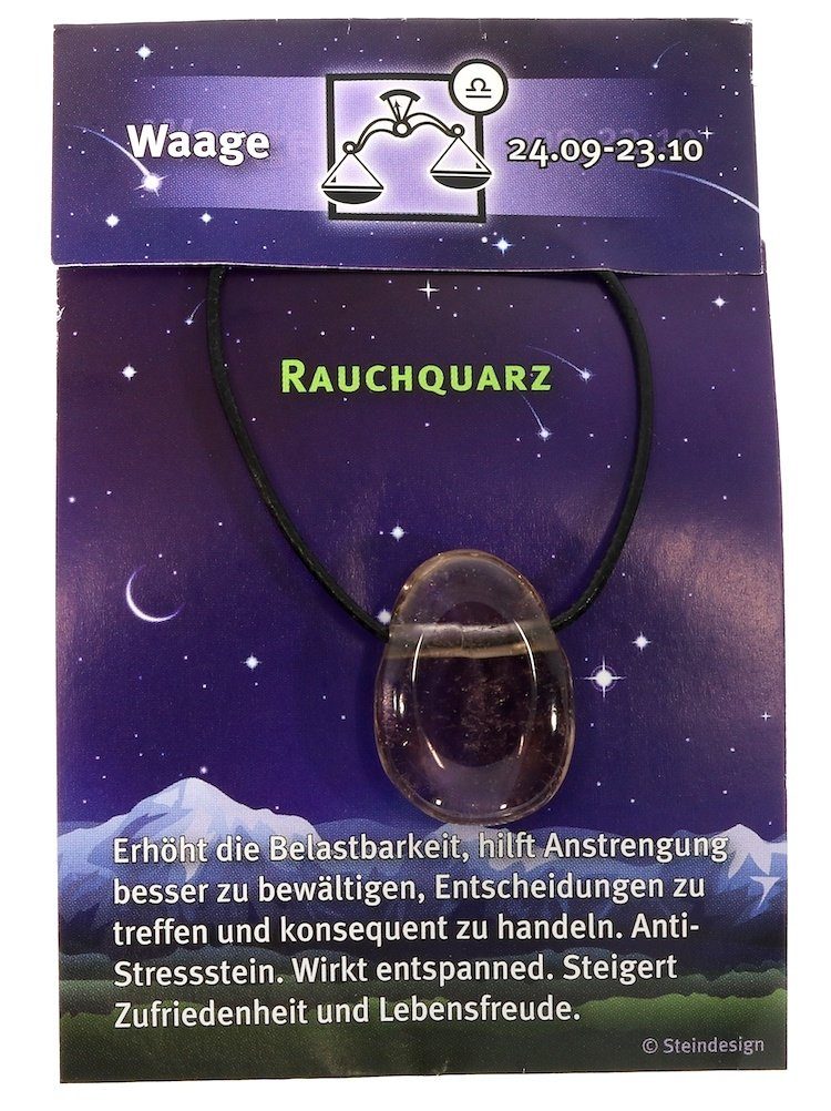 Anhänger, ist Kettenanhänger Edelstein Steinschmuck Naturschmuck Silber Adelia´s Rauchquarz