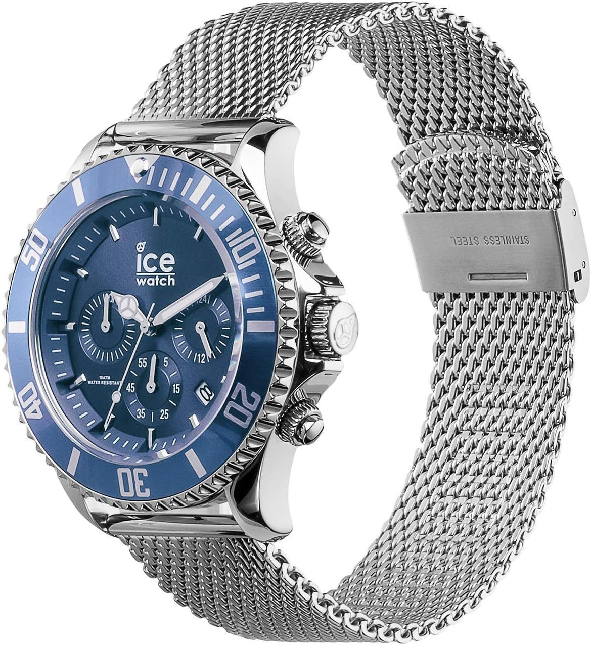 ice-watch Quarzuhr ICE steel Mesh Blue Chrono günstig online kaufen