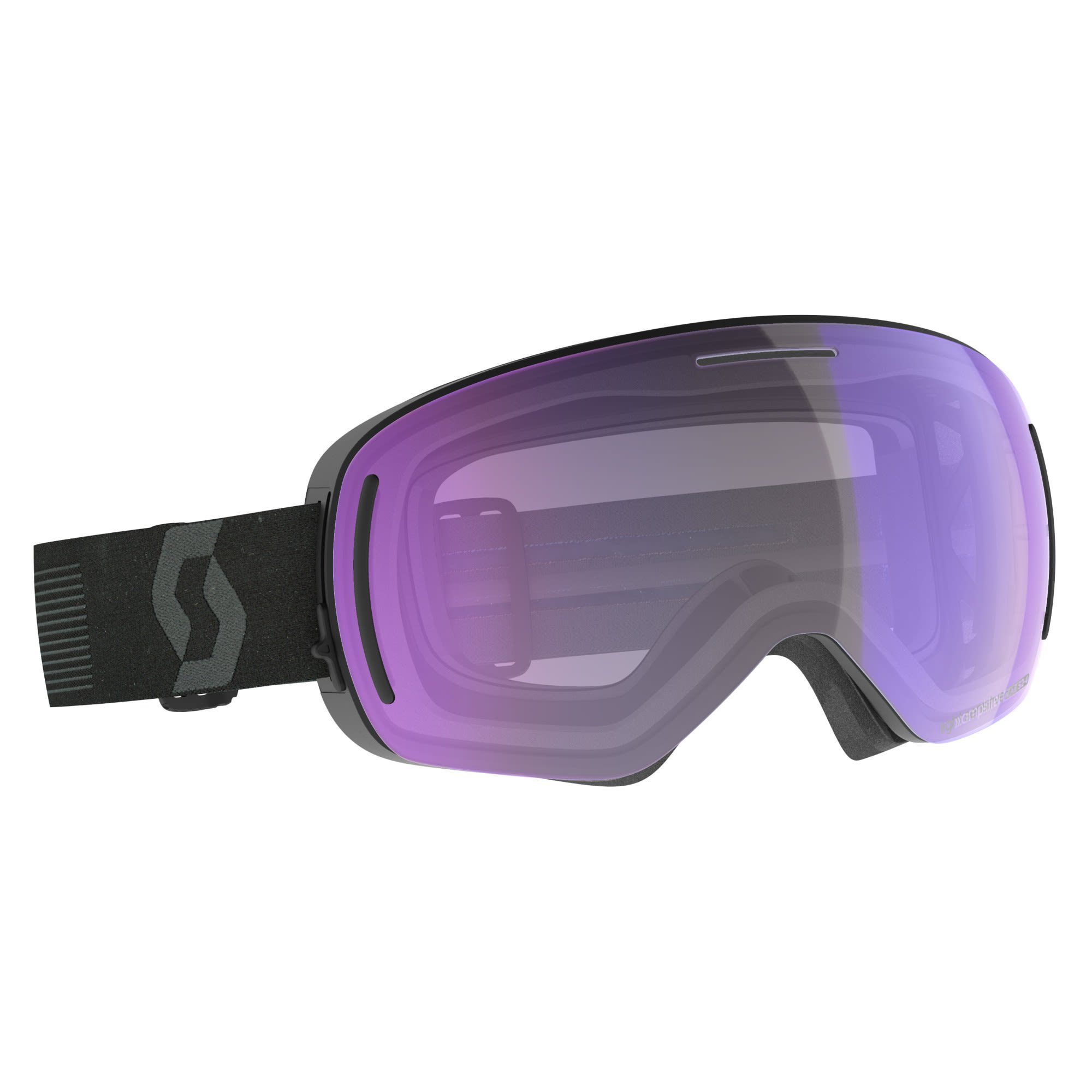 Scott Skibrille Scott Lcg Evo Light Sensitive Goggle Accessoires Mineral Black - Light Sensitive Blue Chrome