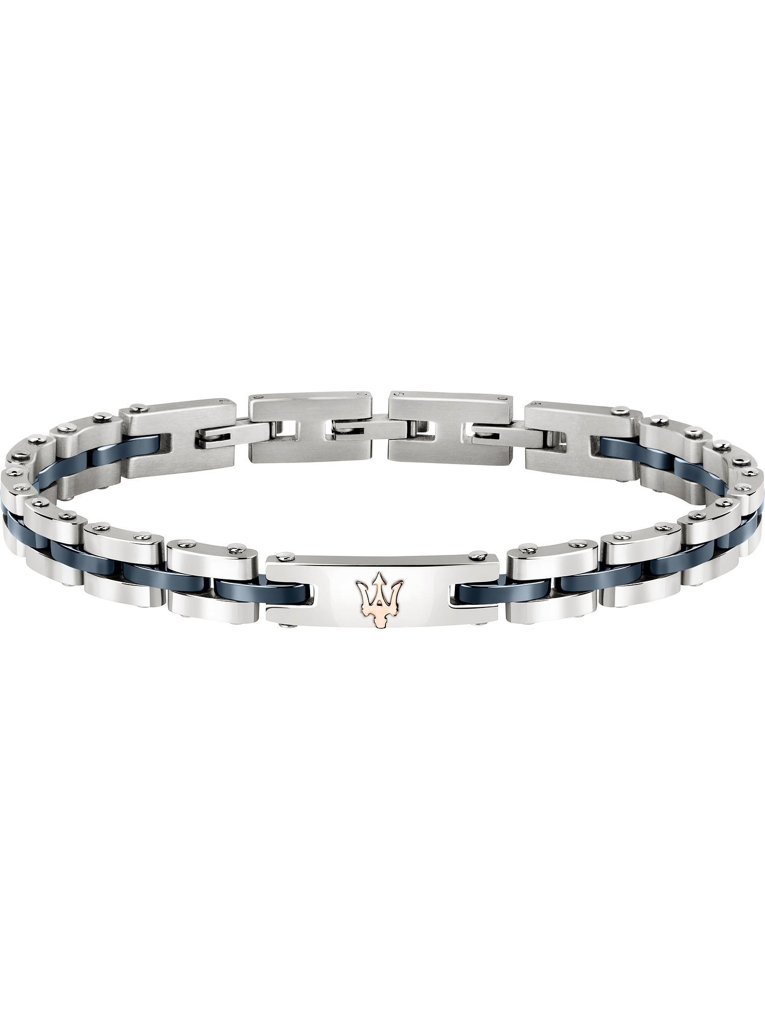 MASERATI Edelstahlarmband Maserati Herren-Armband Edelstahl, Keramik