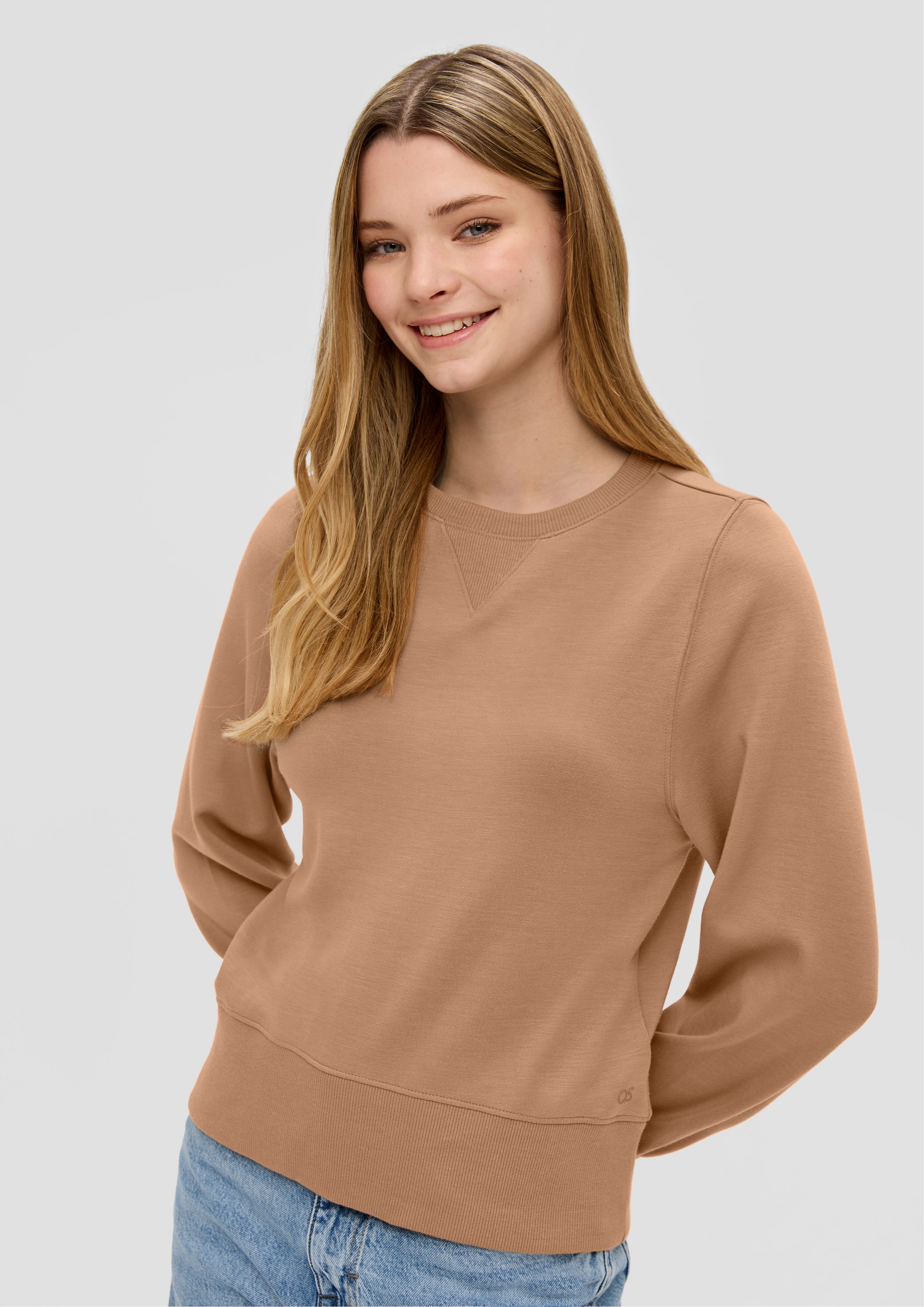 Sweatshirt Sweatshirt aus Interlockjersey