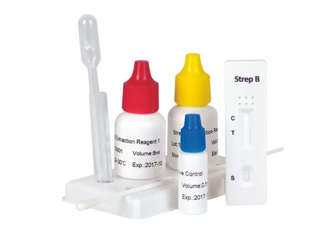 CLEARTEST Streptokokken-Schnelltest Strep B-Test ein qualitativer immunologischer Schnelltest, Neugeborenen-Infektionsdiagnose, 10-tlg., Geburtsvorbereitung, Immunologischer Test, Schwangerschaftsvorsorge, Schnelltest für Streptokokken