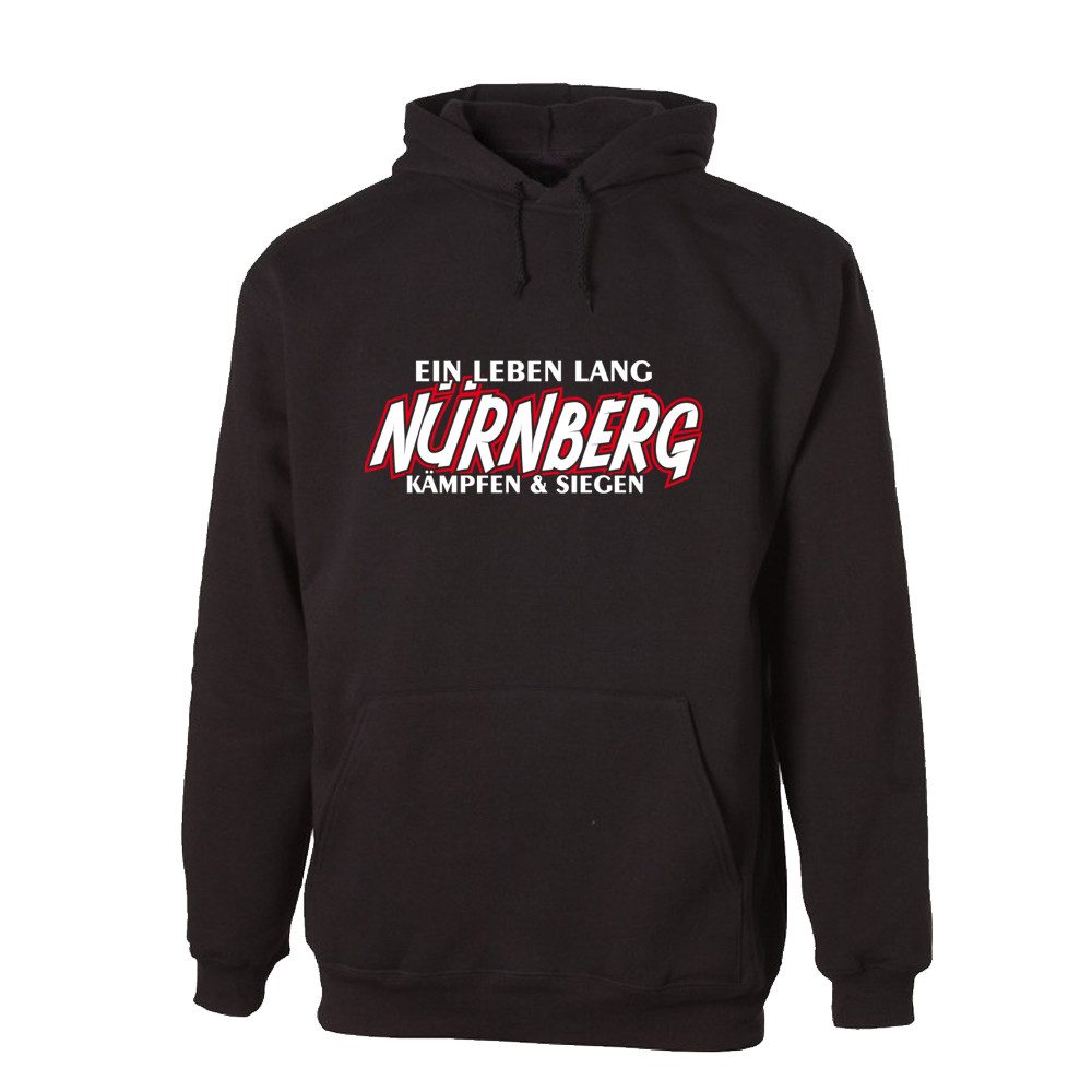 G-graphics Hoodie Ein Leben lang – NÜRNBERG – kämpfen & siegen Unisex Pullover mit einem Motiv für den echten Fan
