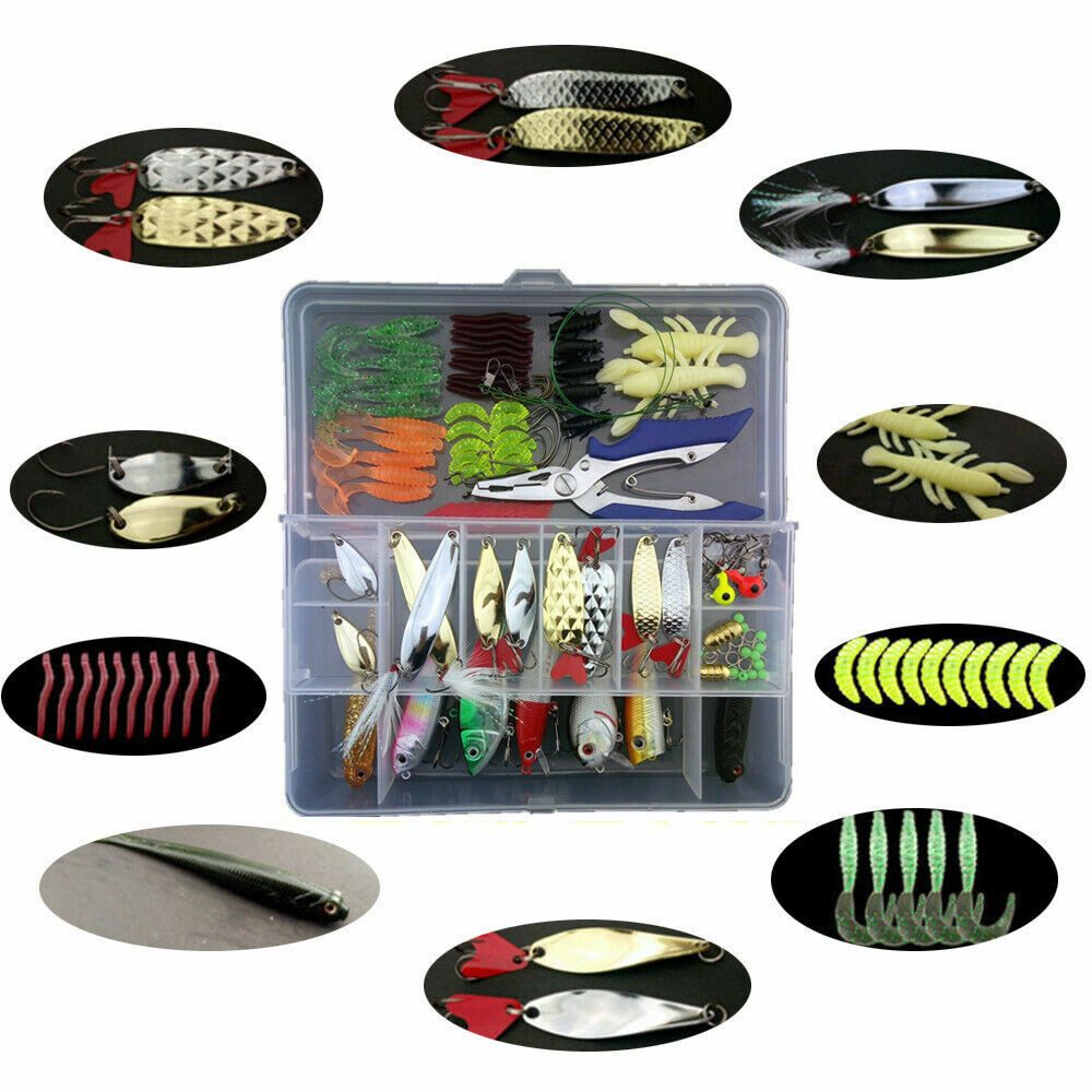 Raubfischpose Forellen Blinker 101 pcs Köderbox - Vielseitiges