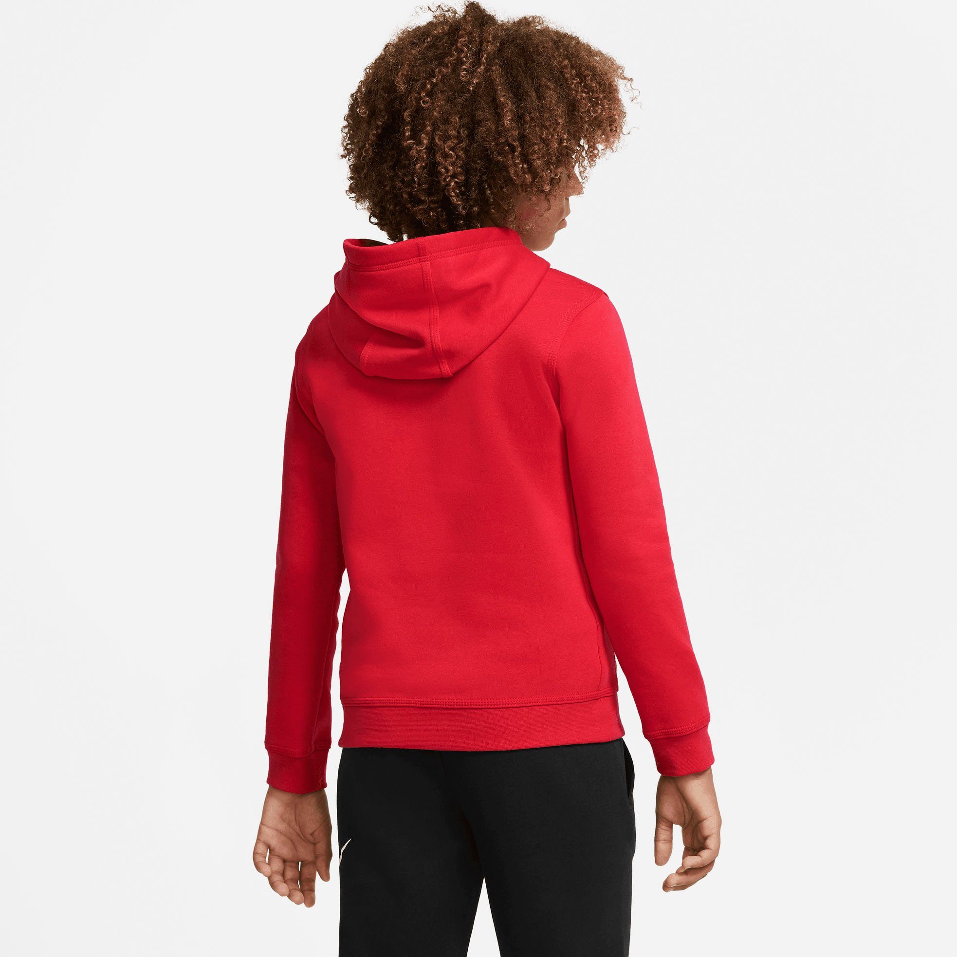 Nike Pullover Club Kids' Big Hoodie Kapuzensweatshirt Sportswear rot