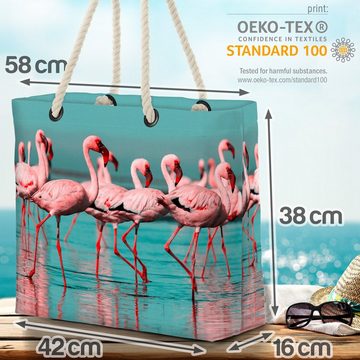 VOID Strandtasche (1-tlg), Flamingos Afrika See Flamingos Afrika See Safari Urlaub Vogel Reise W