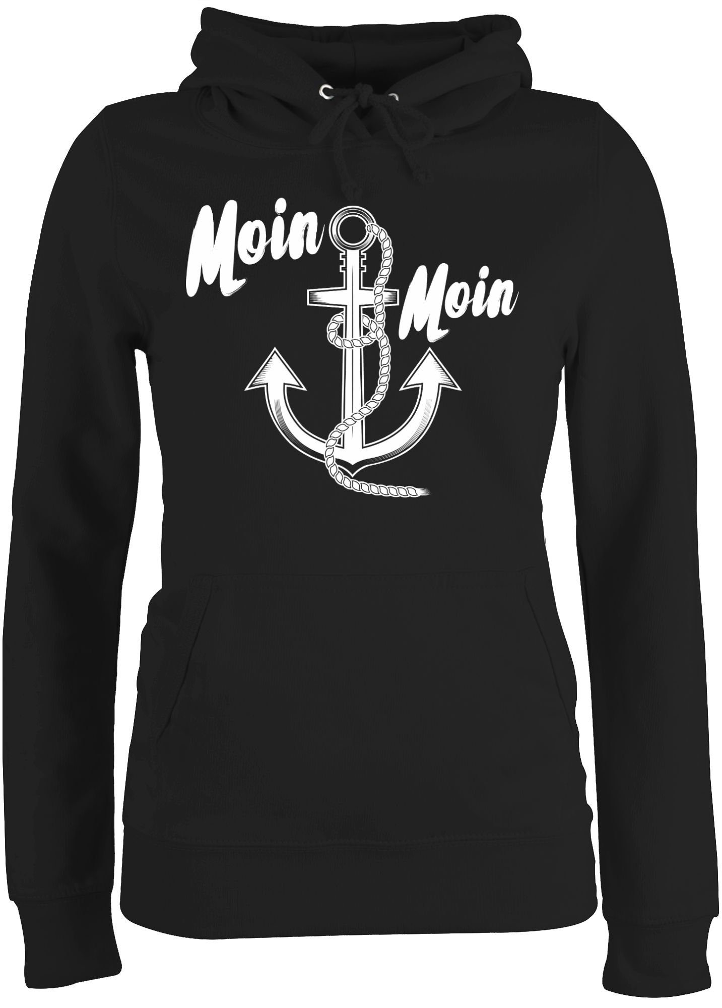 Shirtracer Hoodie »Moin Moin Anker Sprüche Statement mit Spruch