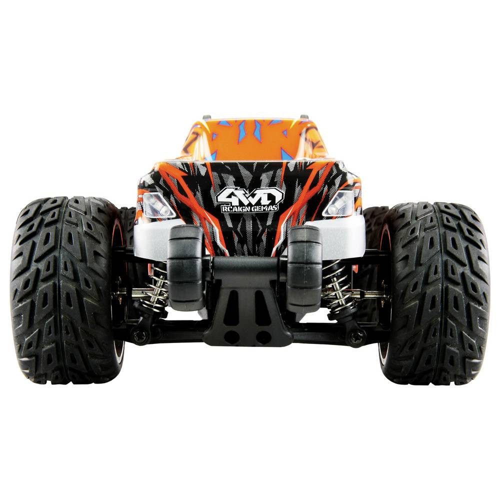 Amewi Modellauto Blau, Orange Brushed 1:20 RC Einsteiger Modellauto Elektro, mit Lichteffekt