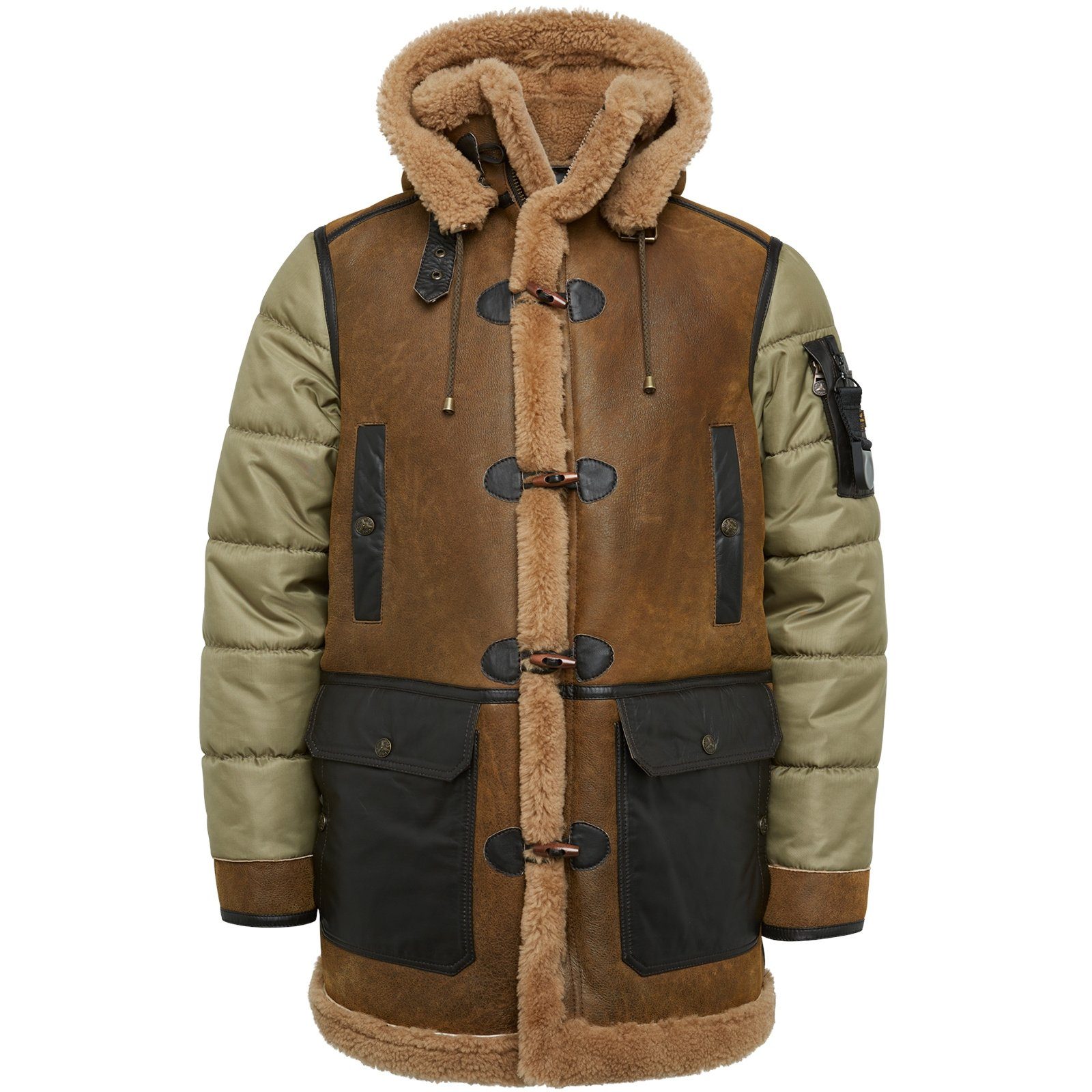 PME LEGEND Winterjacke Long jacket TORNADOR ICON 2.0 Mix Lammy