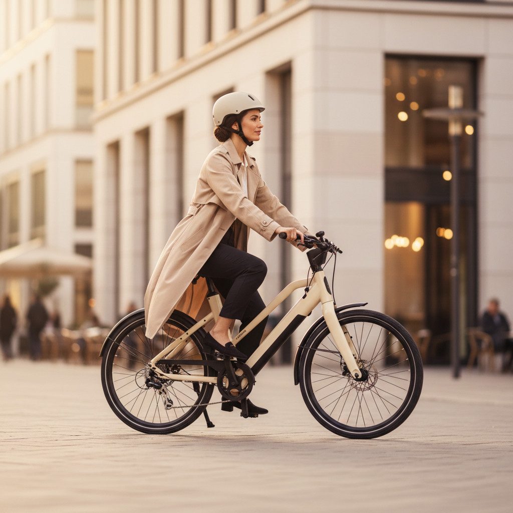 Keskin eBike E-Bike Cityrad cBike1V 26 Zoll E-Bike Pedelec mit Mobile-App-Unterstützung, 8 Gang Shimano Shimano Schaltwerk, Kettenschaltung, Heckmotor, 432 Wh, (Packung, Akku-Ladegerät, Werkzeug, Beleuchtung, Schlüssel), mit Drehmomentsensor, integriertes App-Display