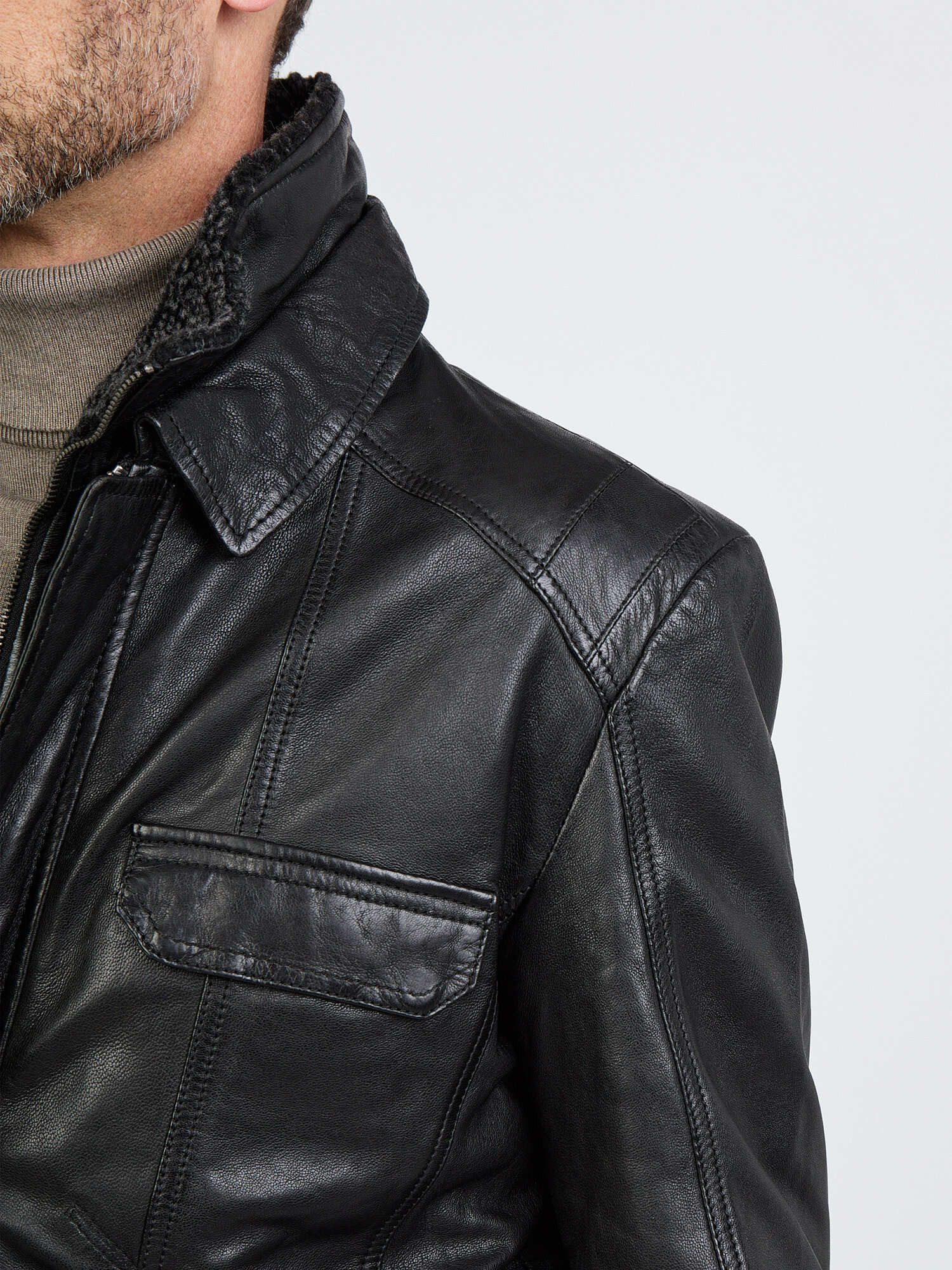 JCC Ledermantel 41607