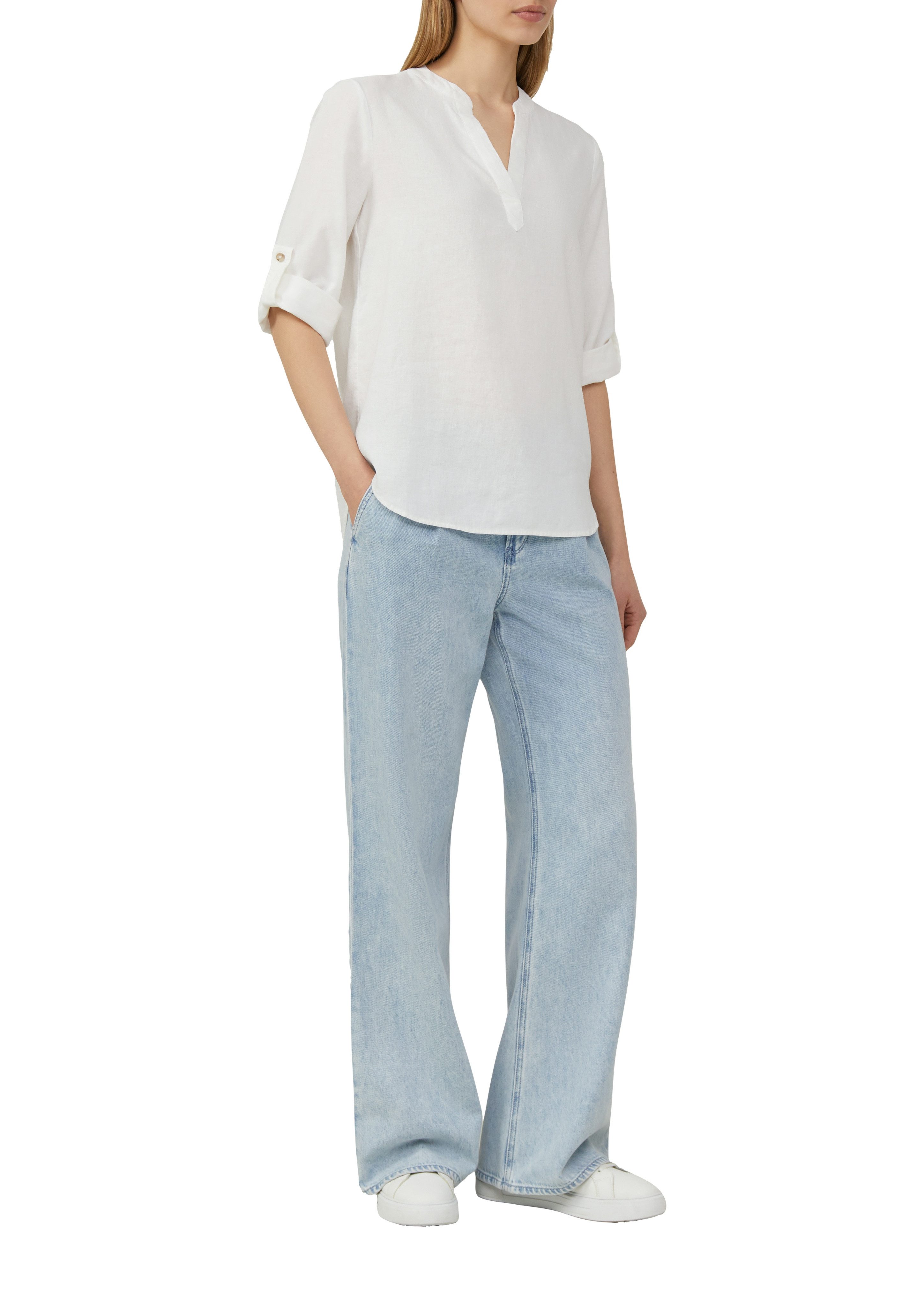 s.Oliver Klassische Bluse mit Turn-up günstig online kaufen