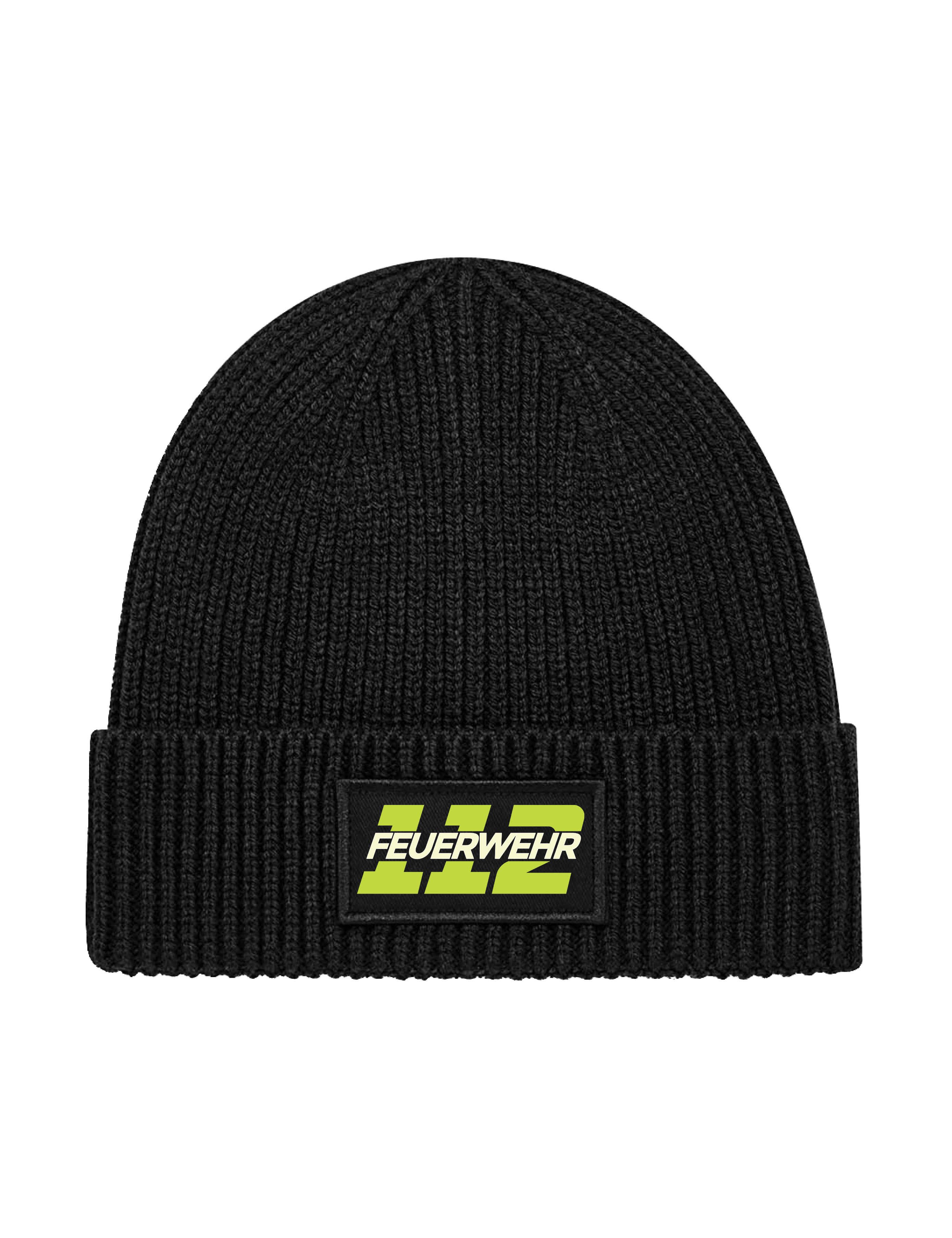 Youth Designz Beanie Herren Strick Beanie Mütze "112 Feuerwehr" Aufdruck Ge günstig online kaufen