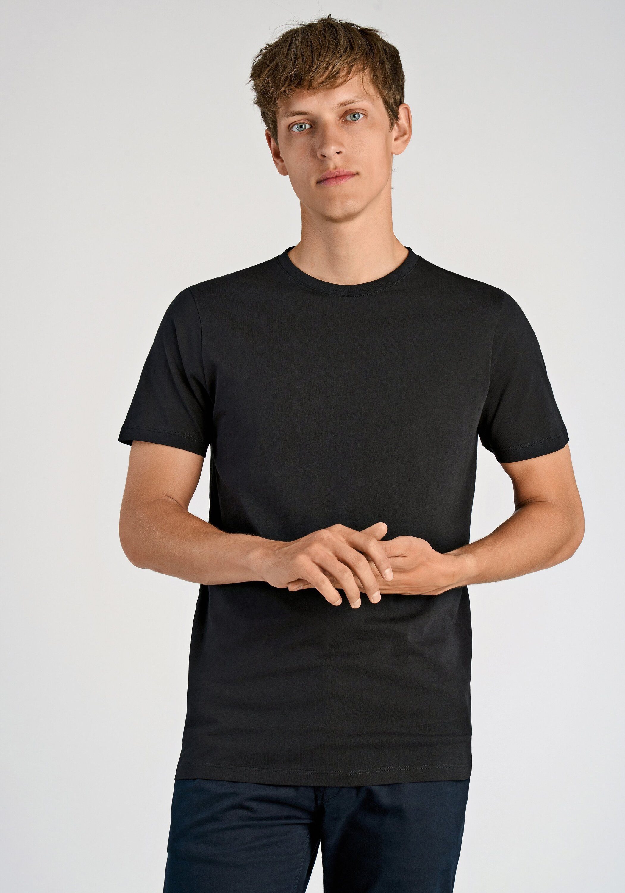LINDBERGH Kurzarmshirt T-Shirt (Kurzarm) Relaxed Fit