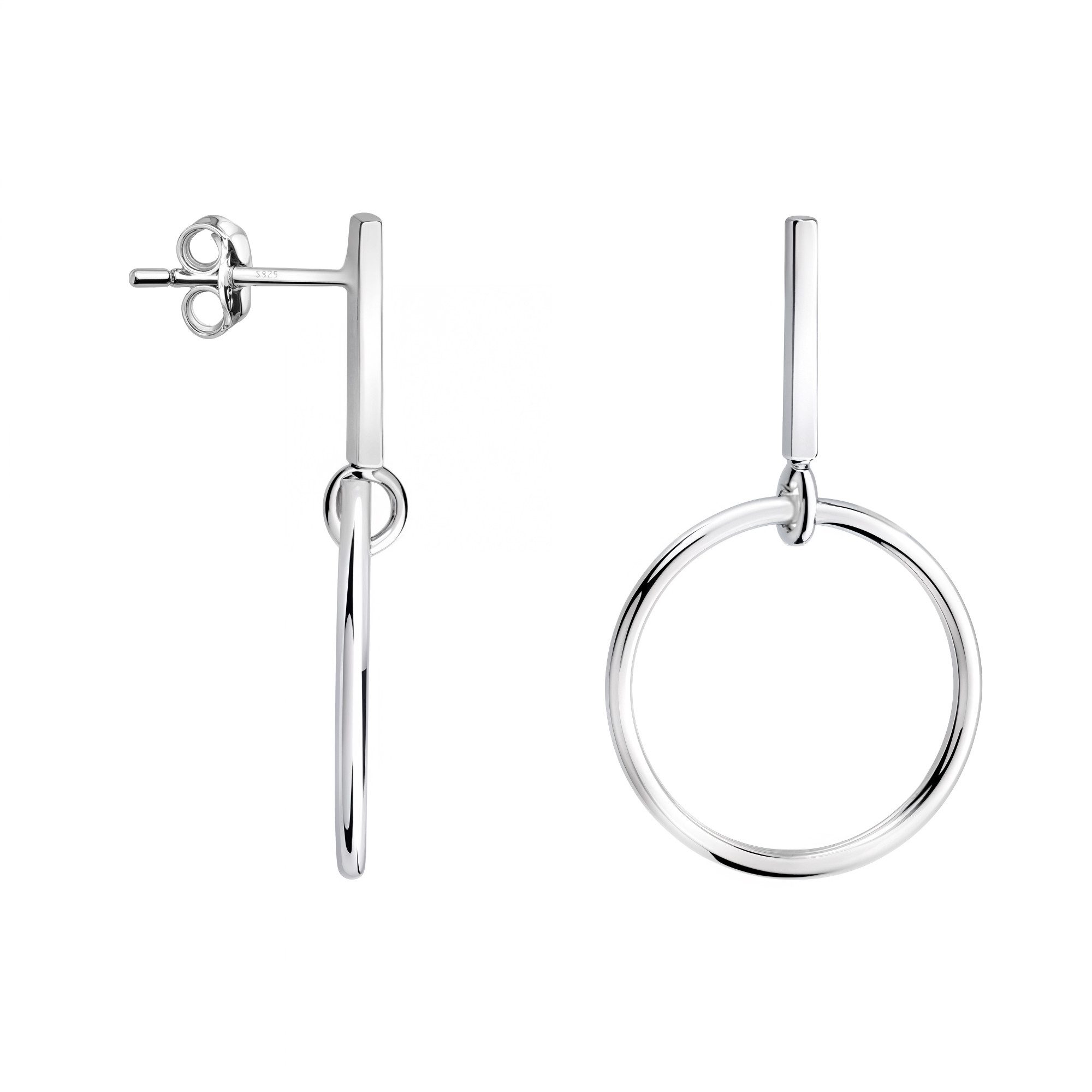 Sofia Milani Paar Ohrstecker Kreis, 925 Silber Damen Schmuck - E0521 günstig online kaufen