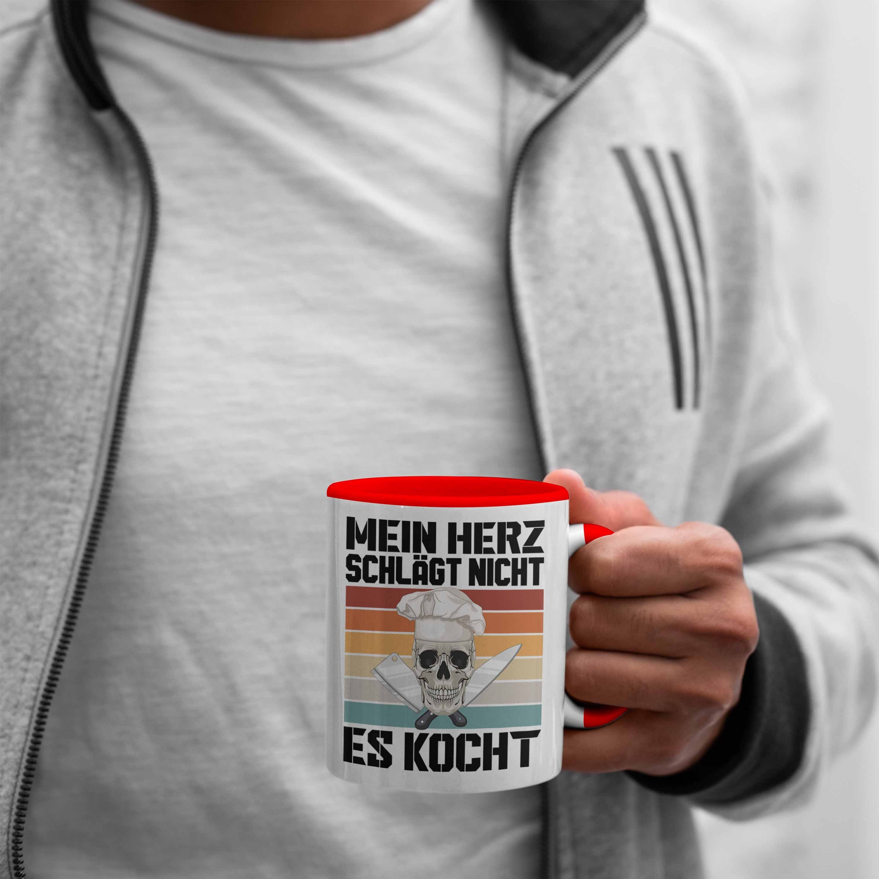 - für Trendation Männer Tasse Koch Tasse Koch Rot Lustig Geschenkidee Geschenk Geschenke Trendation Köchin