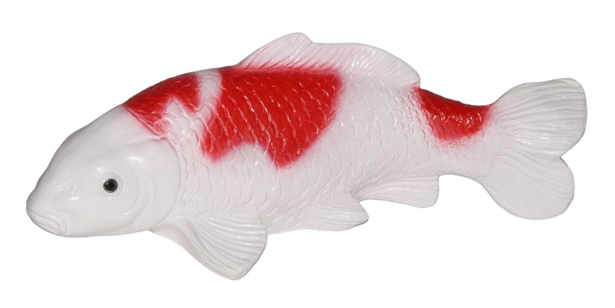 Otto Müller Teichfigur Deko Figur Fisch Koi Karpfen H 13 cm Teichfigur für Wasserbereiche