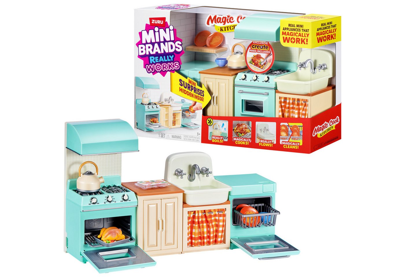 ZURU Spielwelt ZURU Mini Brands Magic Cook Kitchen Playset Series