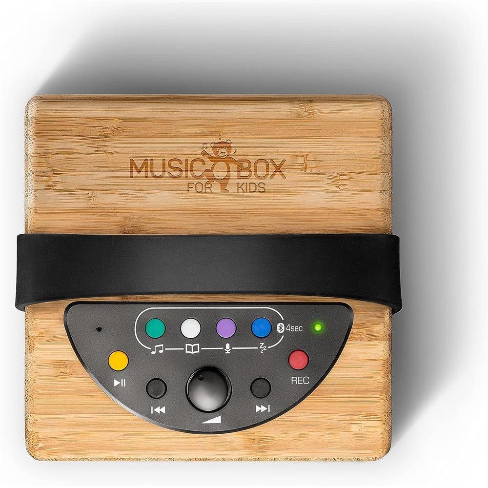 Wavemaster KidzAudio Music Box for Kinder für Wiedergabe Kids USB-Stick von W, (3,5 Bluetooth) Bluetooth-Lautsprecher