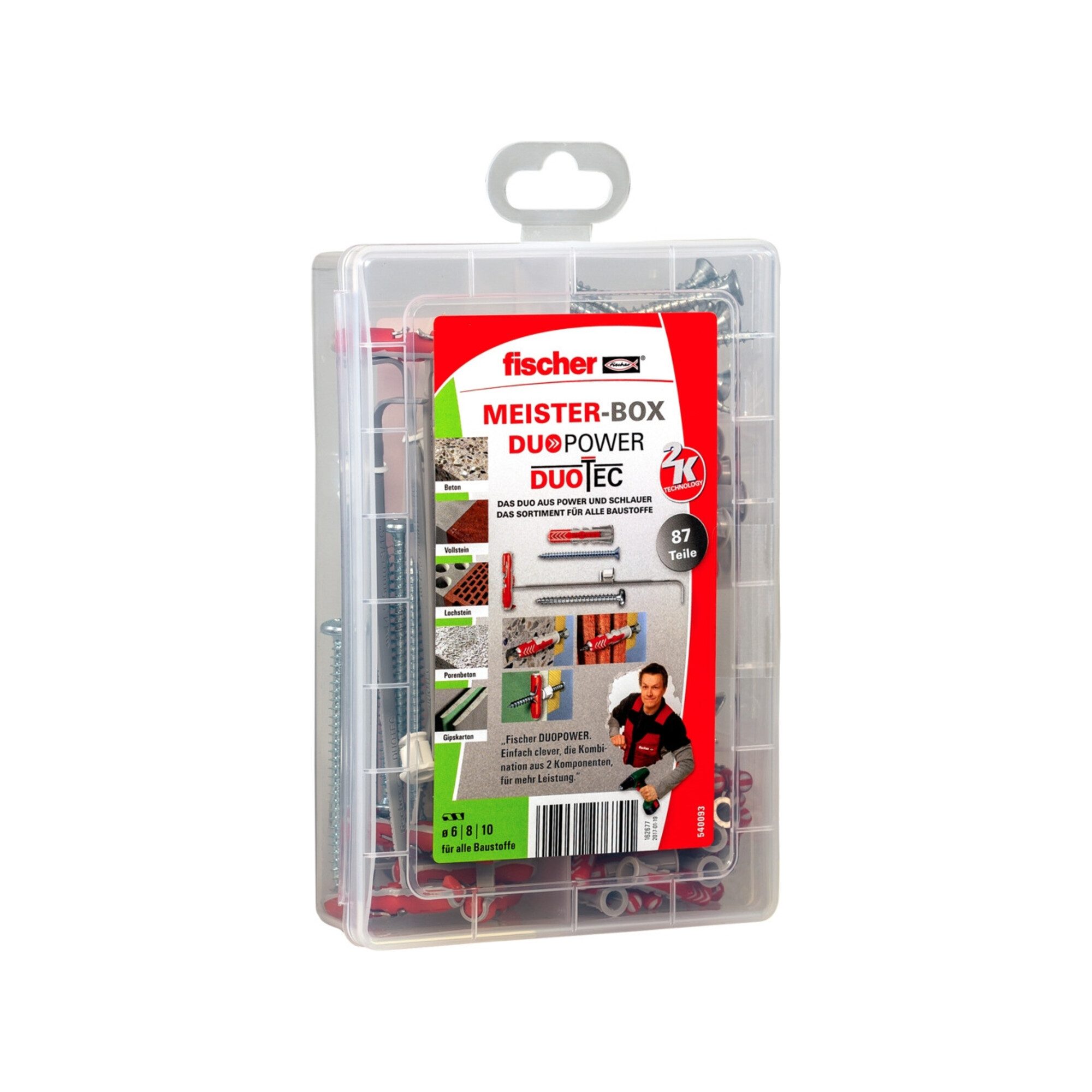 fischer Schrauben- und Dübel-Set fischer Meister-Box DUOPOWER / DUOTEC (87)
