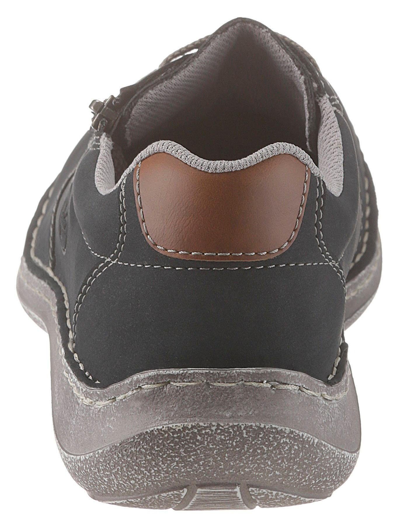Rieker Schnürschuh mit seitlichem Reißverschluss, Freizeitschuh, Halbschuh, günstig online kaufen