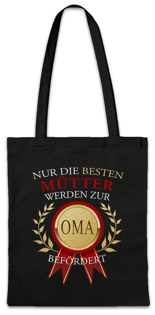 Urban Backwoods Beuteltasche Nur Die Besten Mütter Werden Zur Oma Stofftasche Beste Mom Mommy Mama (1-tlg), Mami Enkel Geschenk