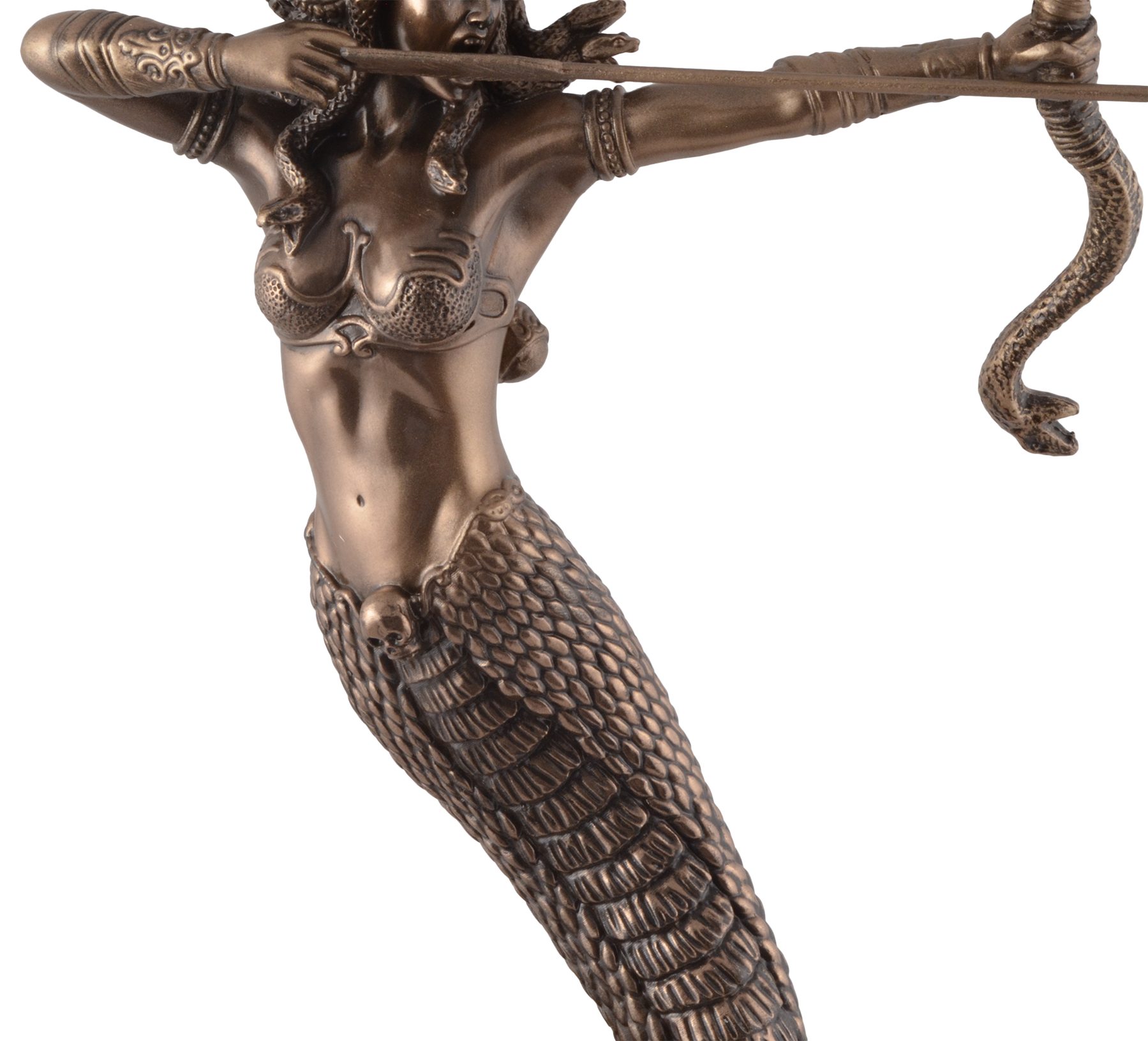 Vogler direct Gmbh Dekofigur und by ca. LxBxH: Veronese, - Bogen von Medusa Hand mit 16x9x23cm Pfeil bronziert
