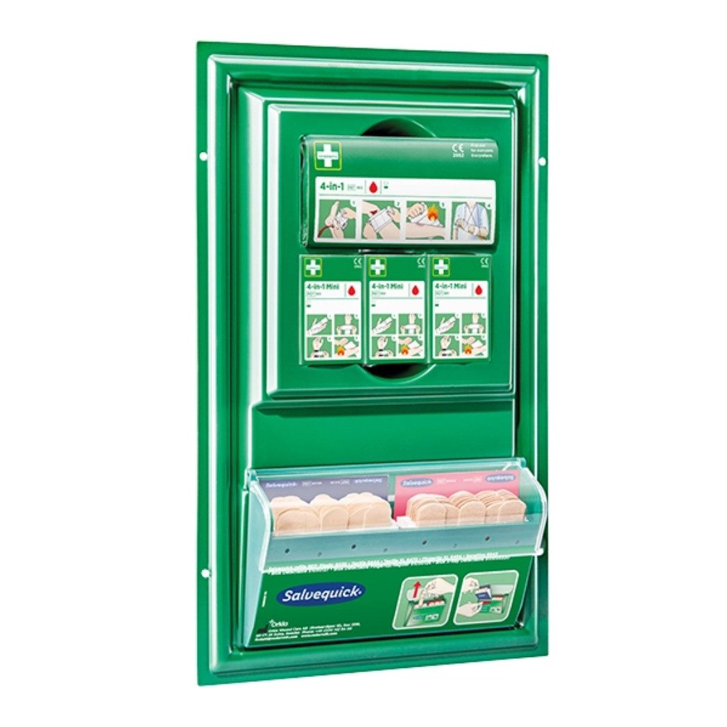 Cederroth Erste-Hilfe-Set Cederroth Erste-Hilfe-Tafel Mini, (Kompaktes Notfall Set, 1 St), Übersichtliche und hygienische Aufbewahrung