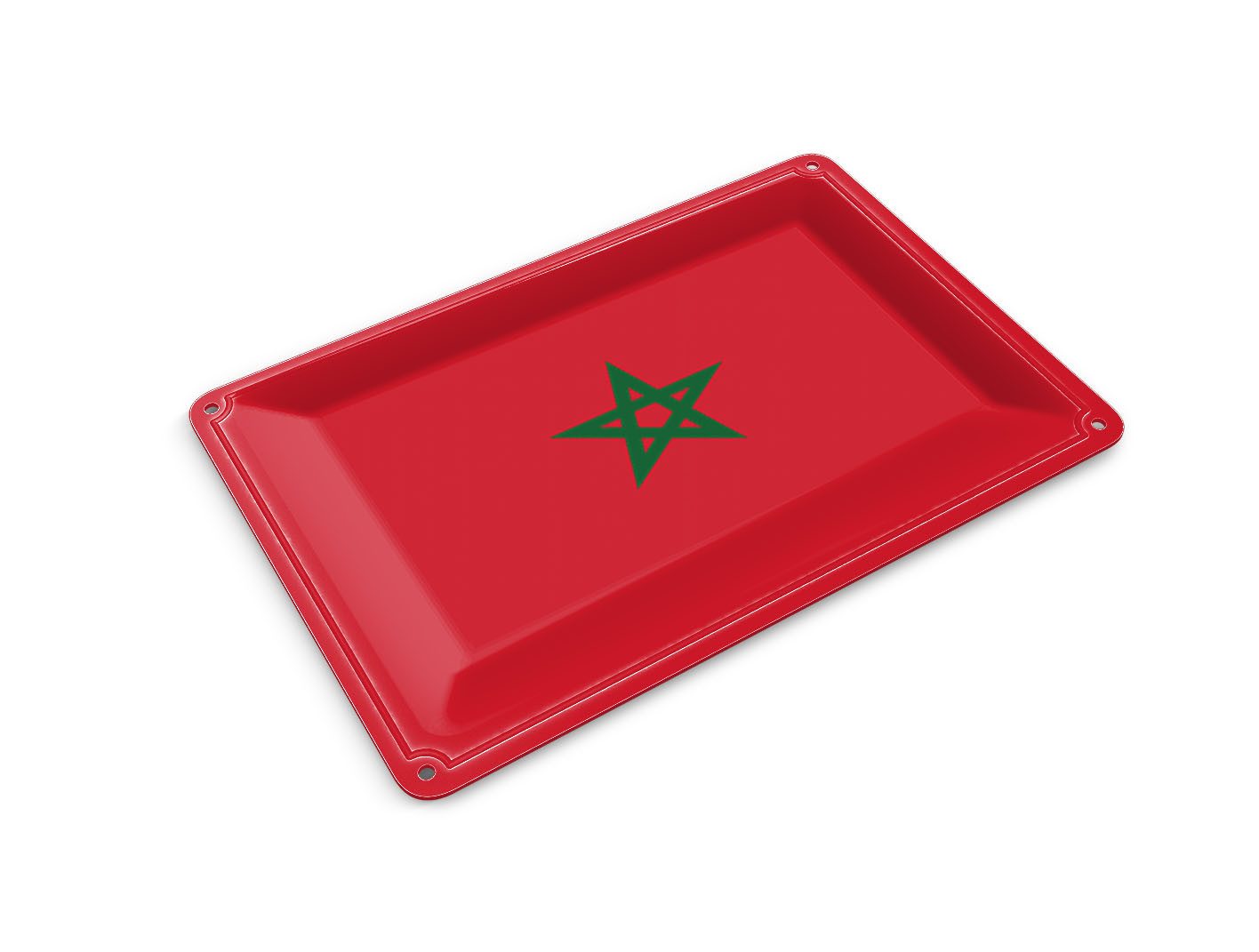 Femer GmbH Postkarte Flagge Marokkos 14x10 cm Flag of Morocco, unfrankiert