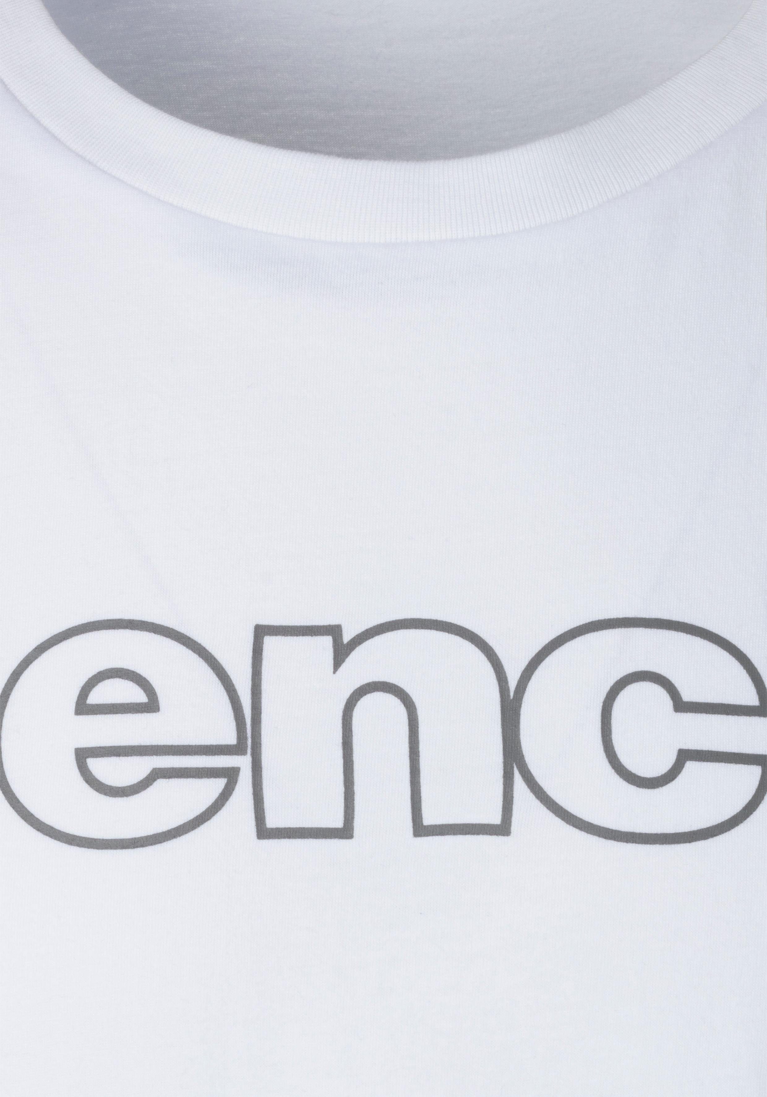 Bench. Loungewear T-Shirt (2-tlg) Shirt mit Logoprint, Basicshirt mit Rundhals aus reiner Baumwolle – Bild 4 von 5