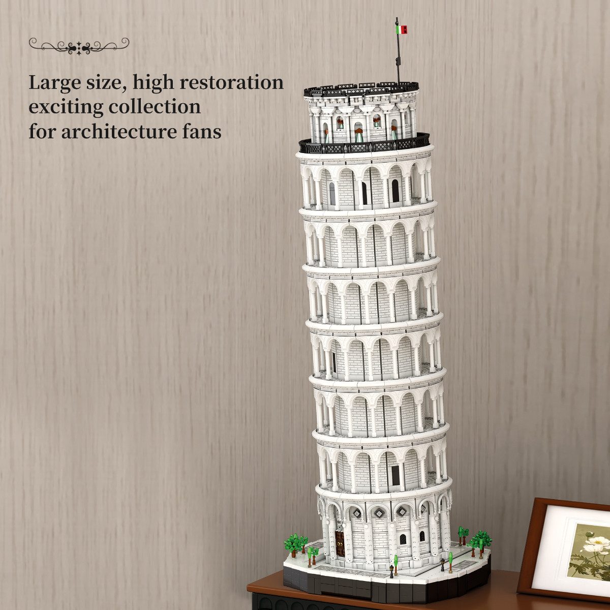 Reobrix 66025 Spielbausteine, (Klemmbaustein Set, 7652 St), Großformatiges Architekturmodell mit beeindruckender Höhe