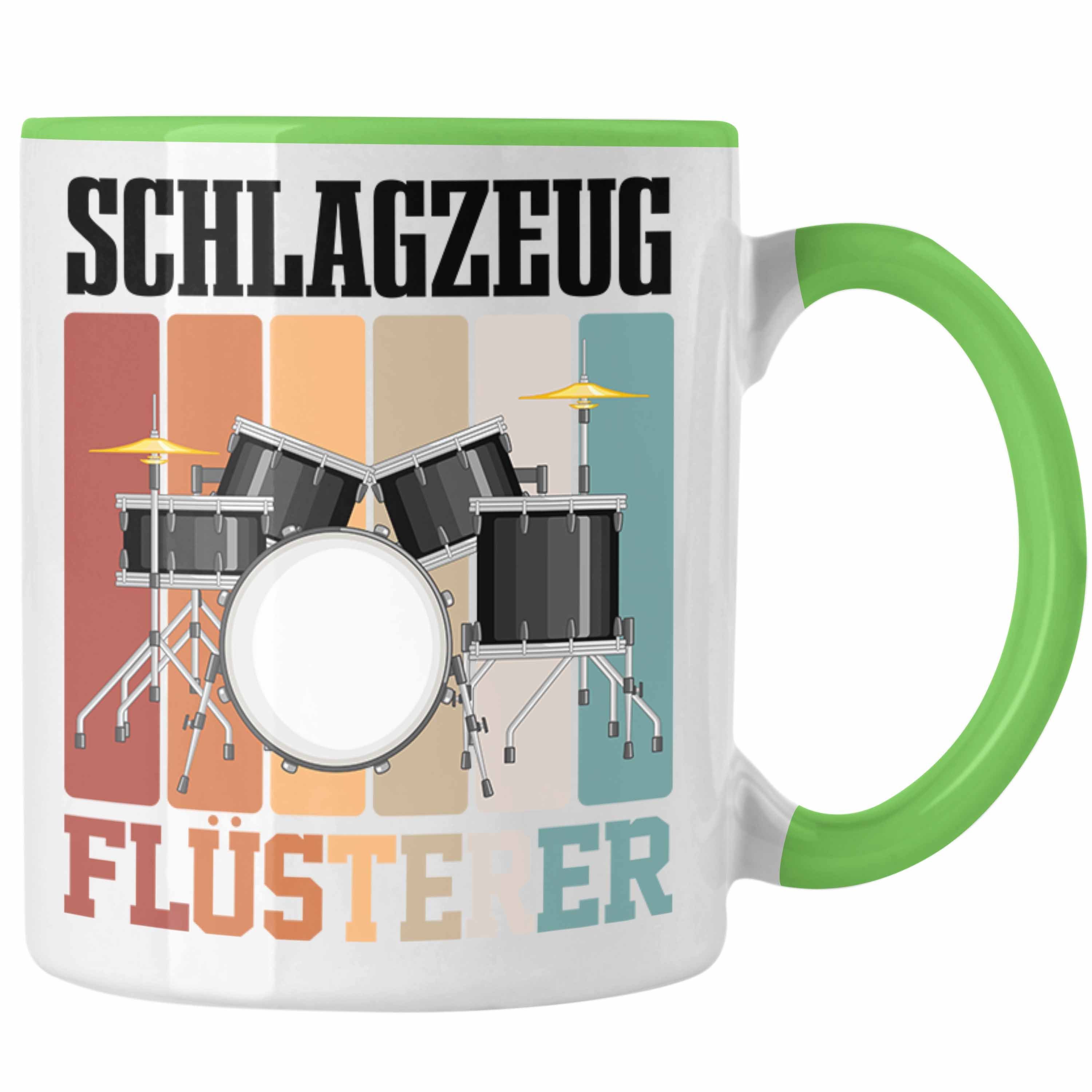 Trendation Schlagzeug Tasse Grün Lu - Trendation Schlagzeug-Spieler Tasse Geschenk Flüsterer