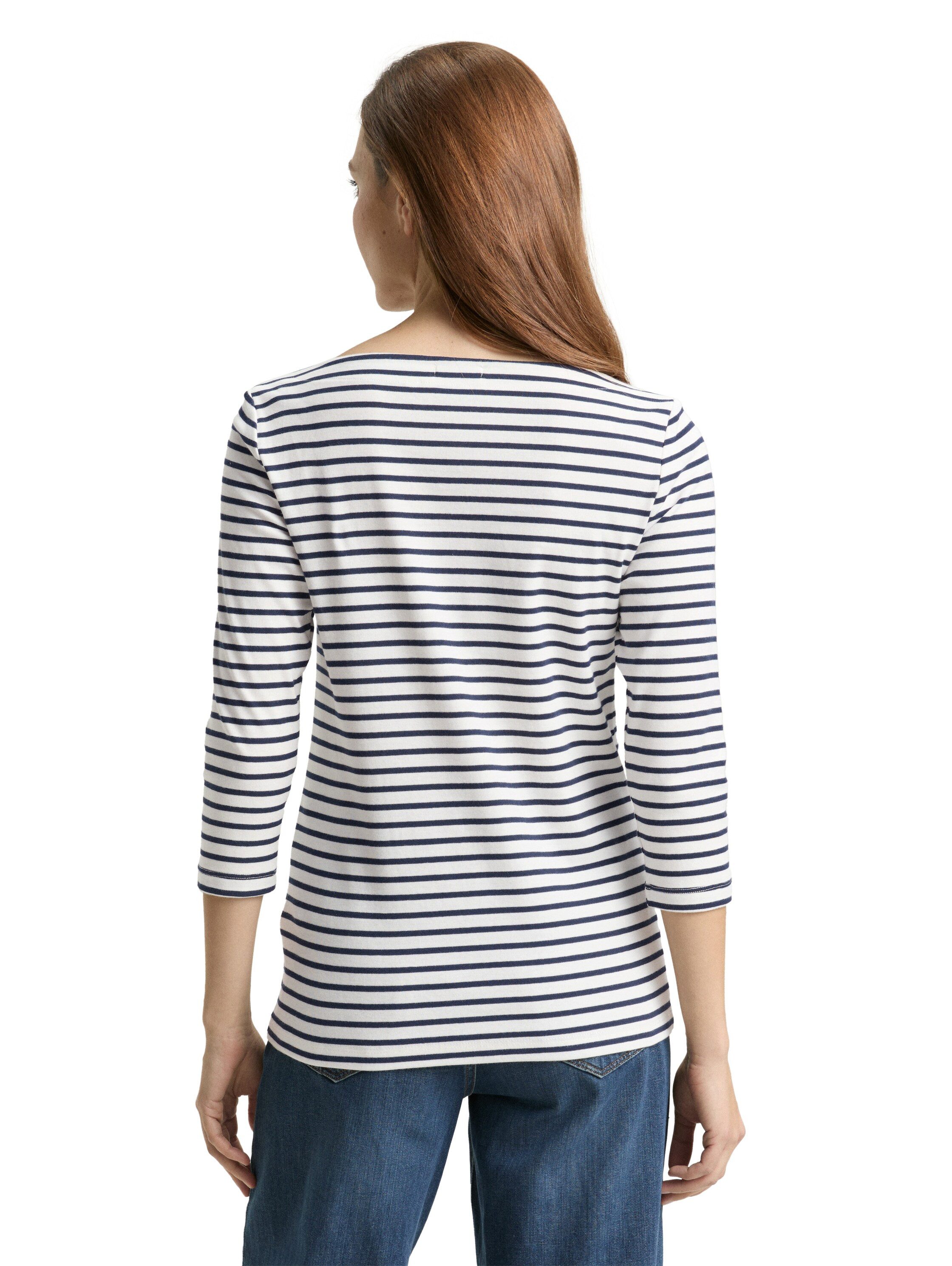 TOM TAILOR 3/4-Arm-Shirt im Streifen-Design günstig online kaufen