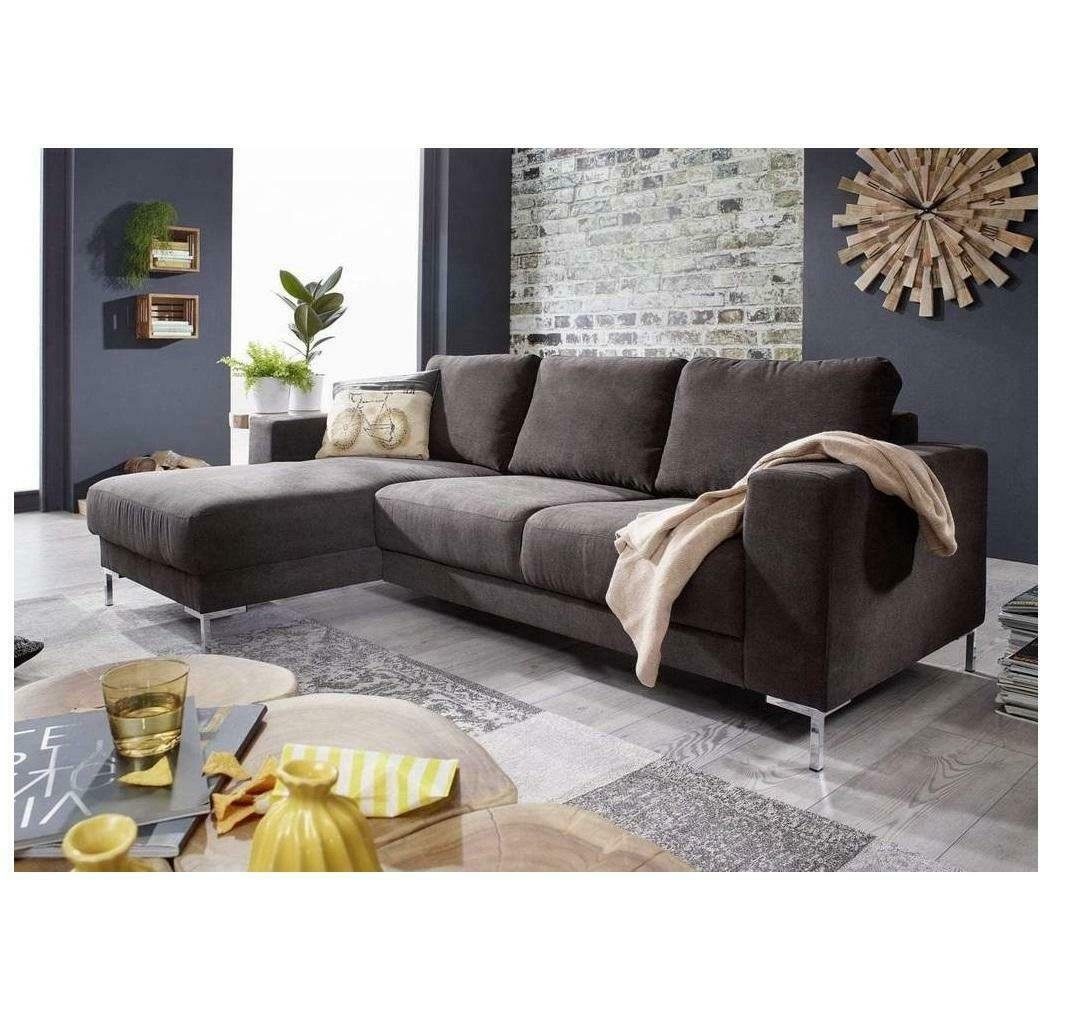 JVmoebel Ecksofa, Wohnlandschaft L-Form Ecksofa Couch Design Polster Textil Garnitur