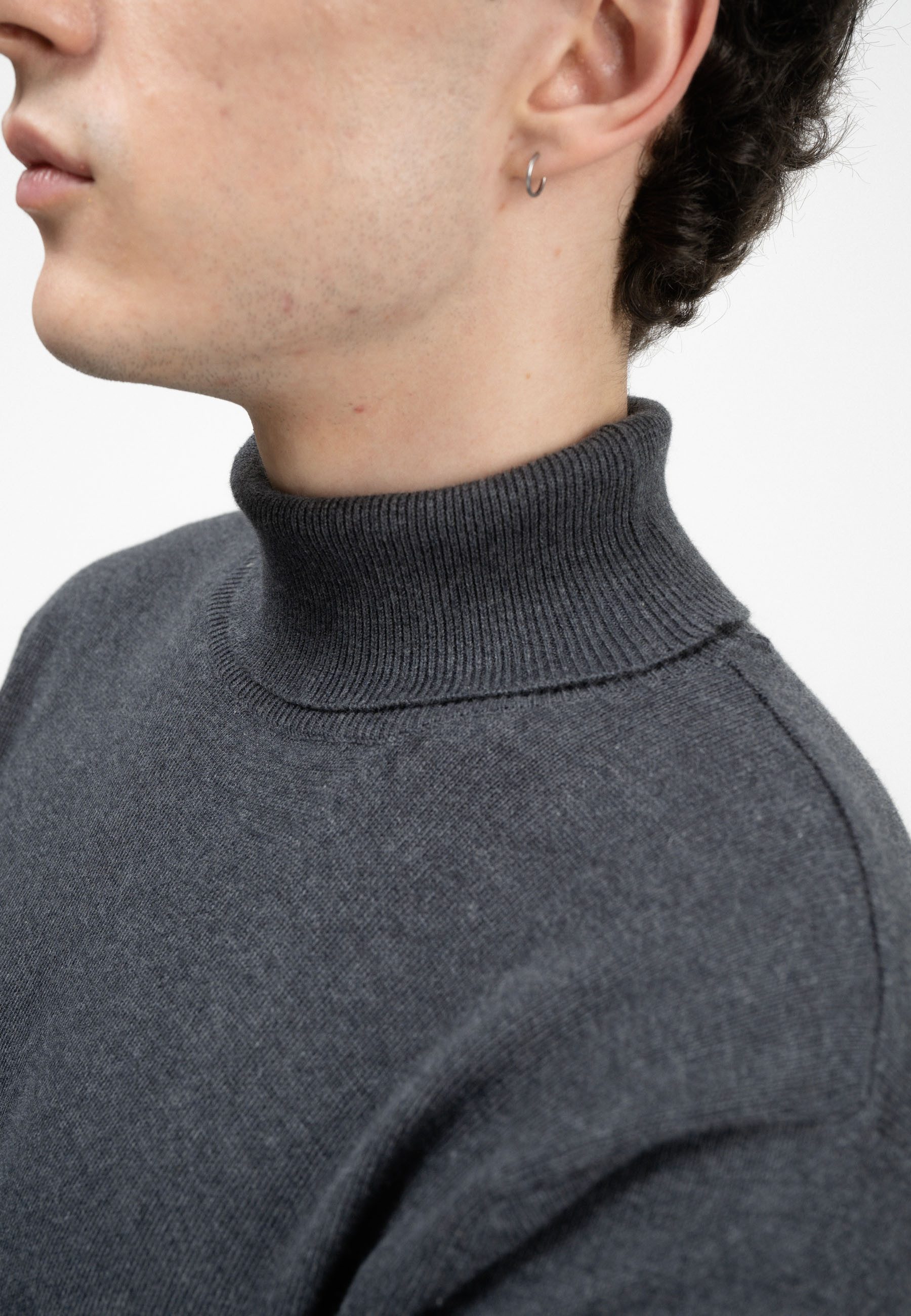 MELA Rollkragenpullover Feinstrick Rollkragenpullover Style KANJA clean