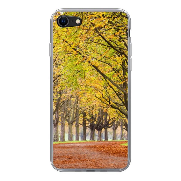 MuchoWow Handyhülle Kastanienbäume im Herbst Handyhülle Apple iPhone SE (2020) Smartphone-Bumper Print Handy