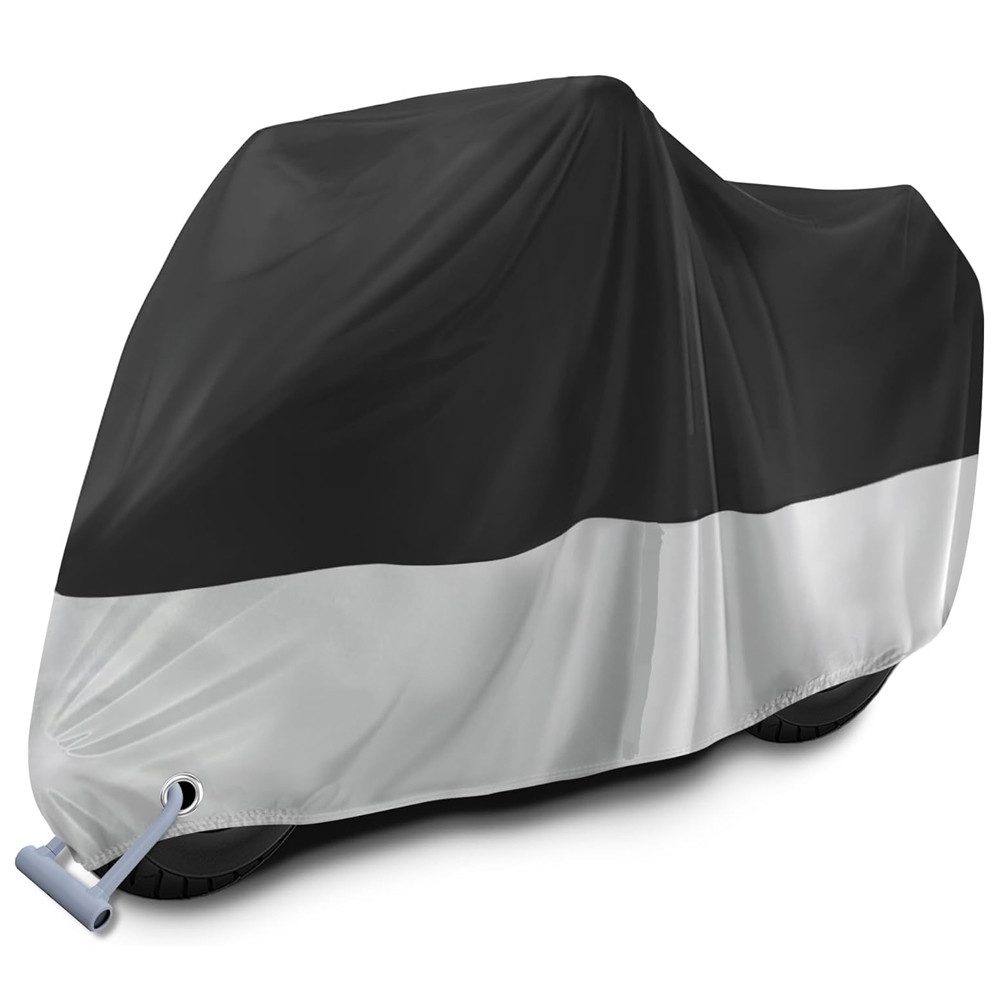 TUWENA Schutzplane Motorrad Abdeckplane, Outdoor Abdeckplane Motorrad mit Schlossloch