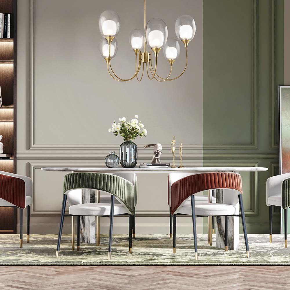 Maytoni Kronleuchter, Leuchtmittel nicht inklusive, Lüster Kronleuchter Pendelleuchte Pendellampe Esszimmerlampe Glas