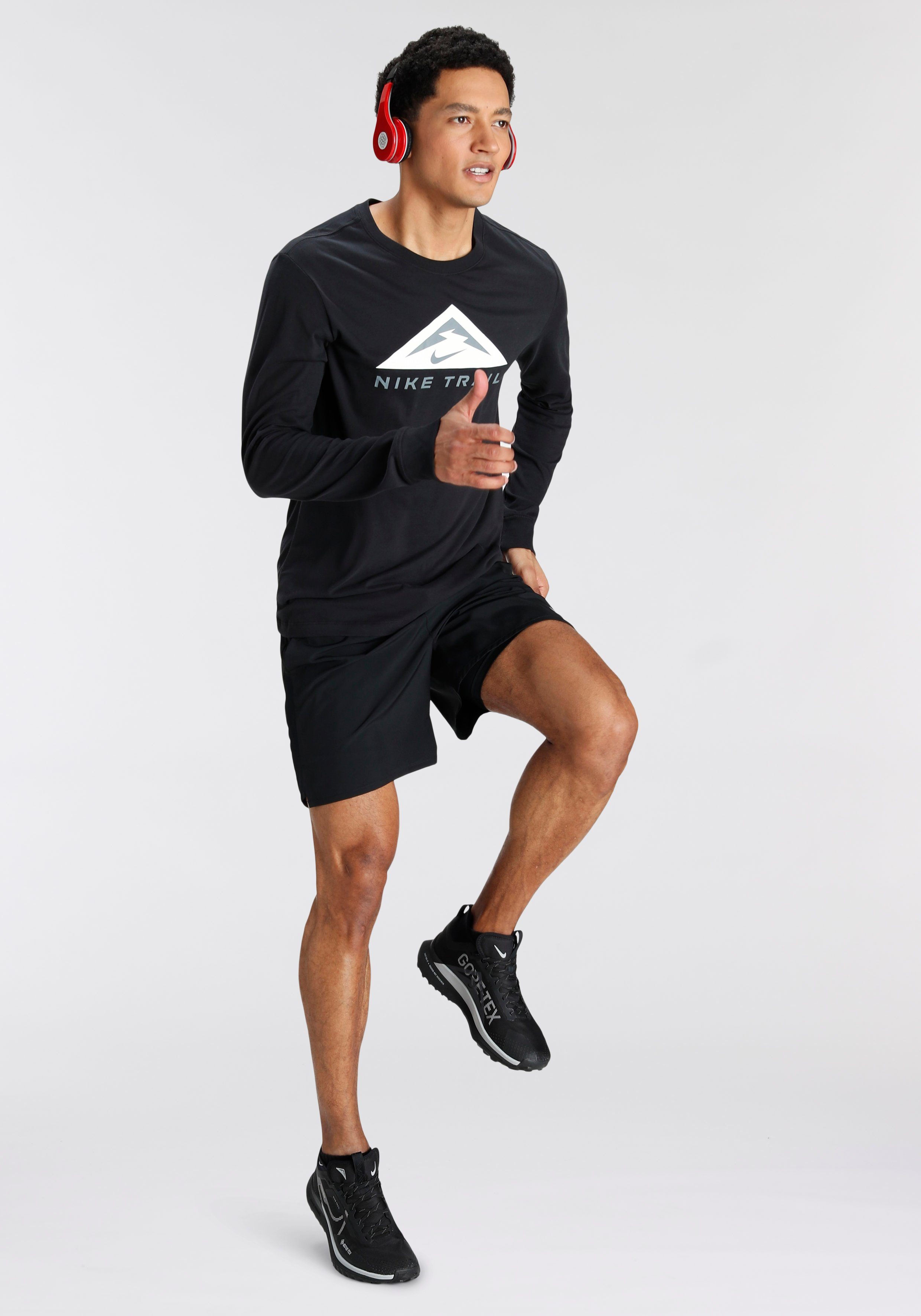 -IN-1 VERSATILE SILV MEN'S " SHORTS BLACK/BLACK/BLACK/REFLECTIVE CHALLENGER Laufshorts DRI-FIT Nike