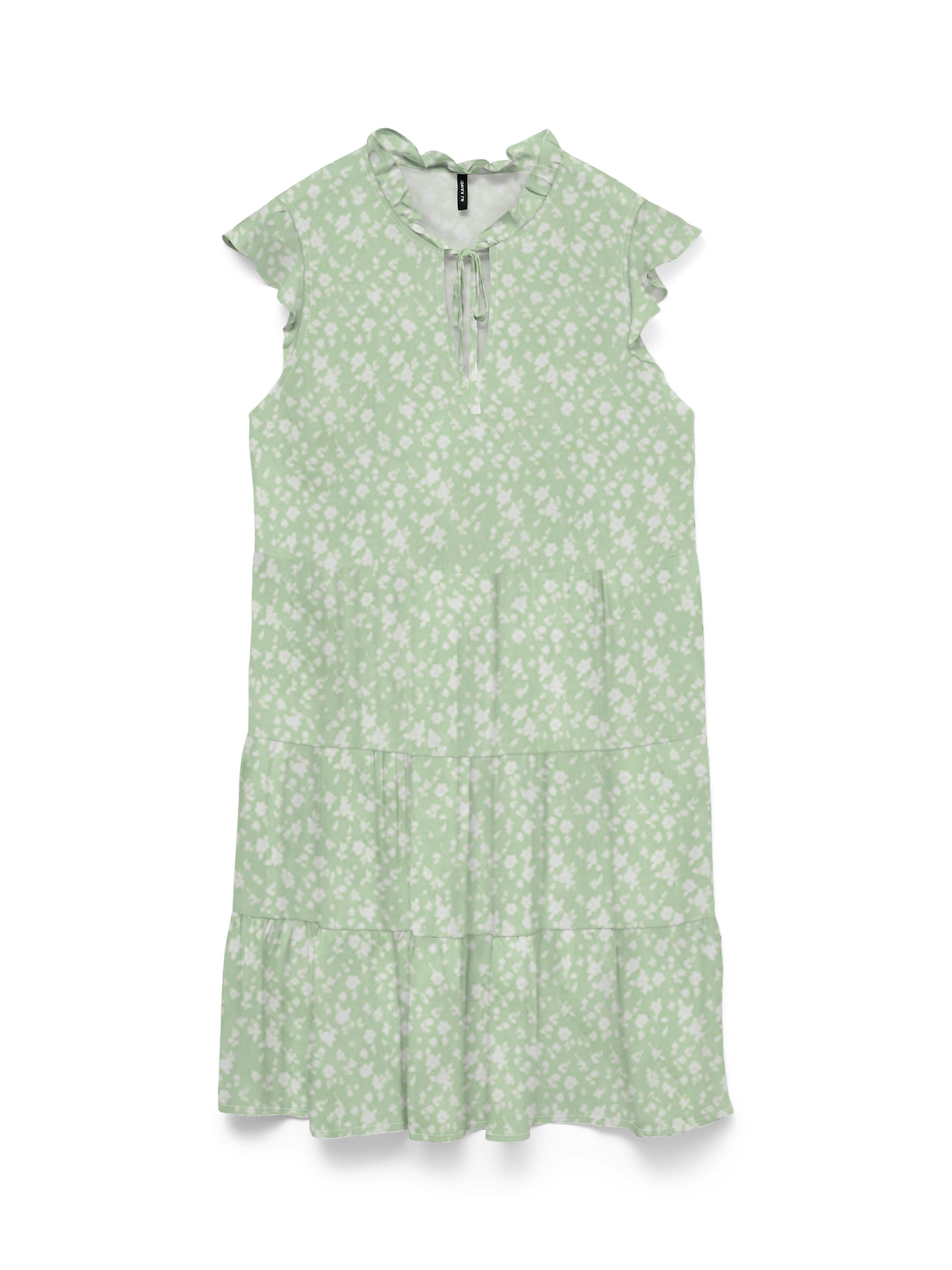 Vero Moda Minikleid VMALBA SS SHORT TIE DRESS WVN NOOS Viskose – Bild 5 von 5