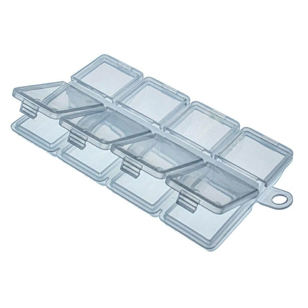 Aufbewahrungsbox Jenzi Kunststoffbox Transparent 10,2x6,2x1,3cm