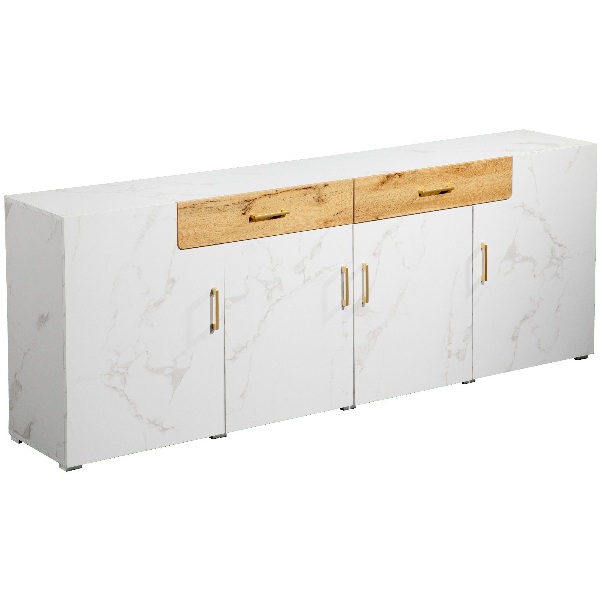SOFTWEARY Sideboard Breite 208 cm günstig online kaufen
