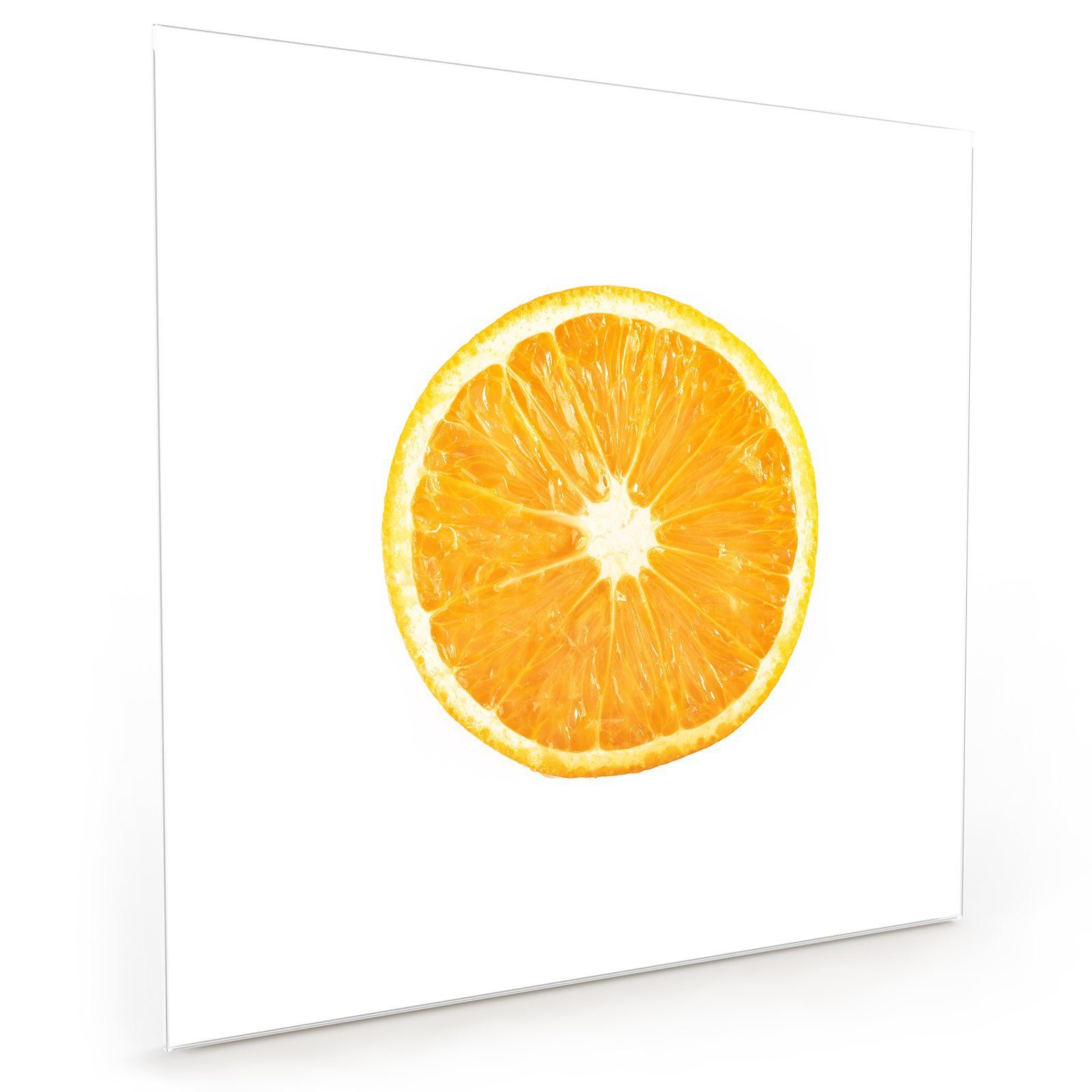 Primedeco Motiv Küchenrückwand mit Spritzschutz Glas Küchenrückwand Orangenscheibe