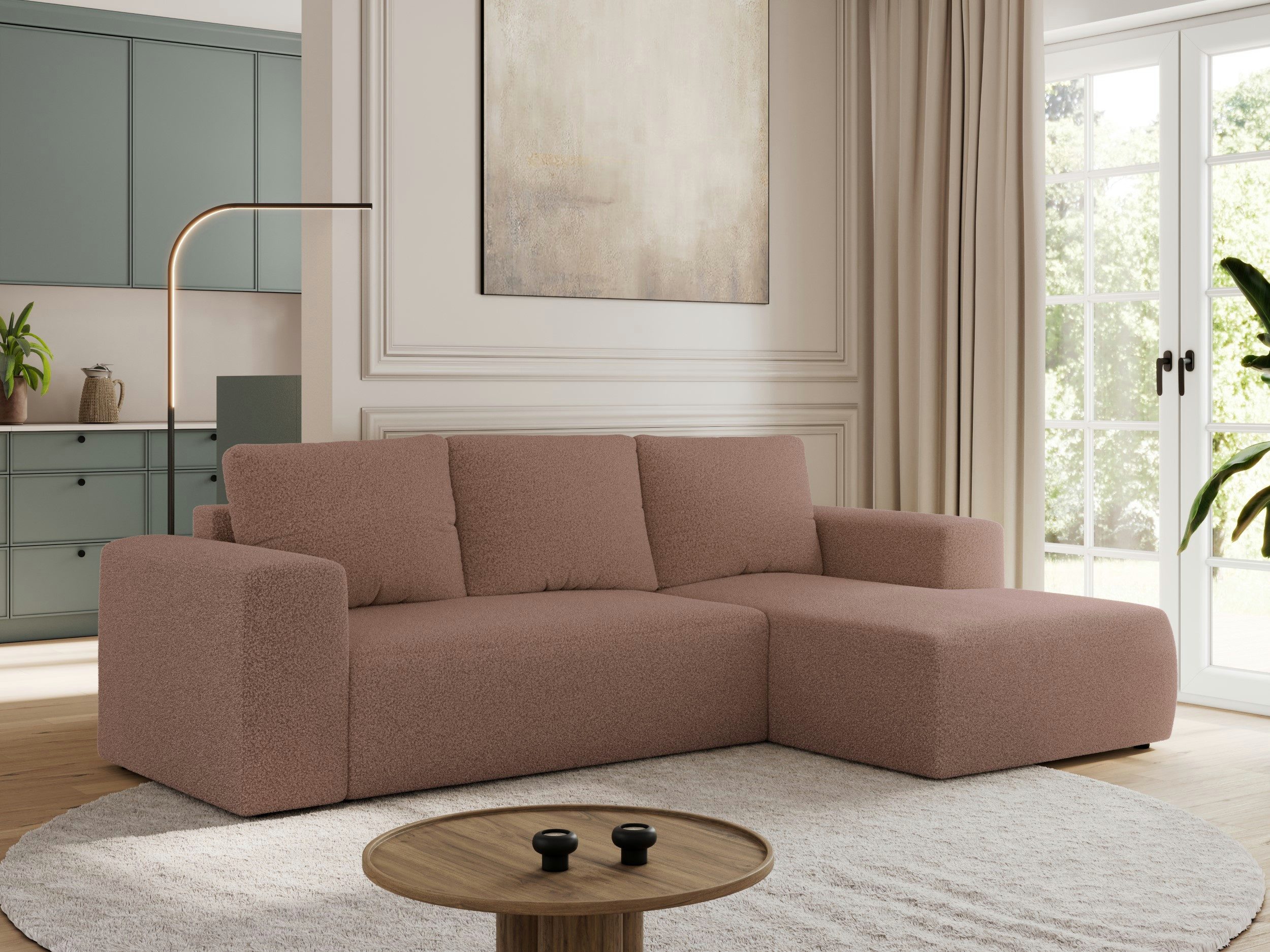 MKS MÖBEL Ecksofa TRENTINO L, Set, L-förmige Ecke, T30-Schaum, lose Kissen, günstig online kaufen