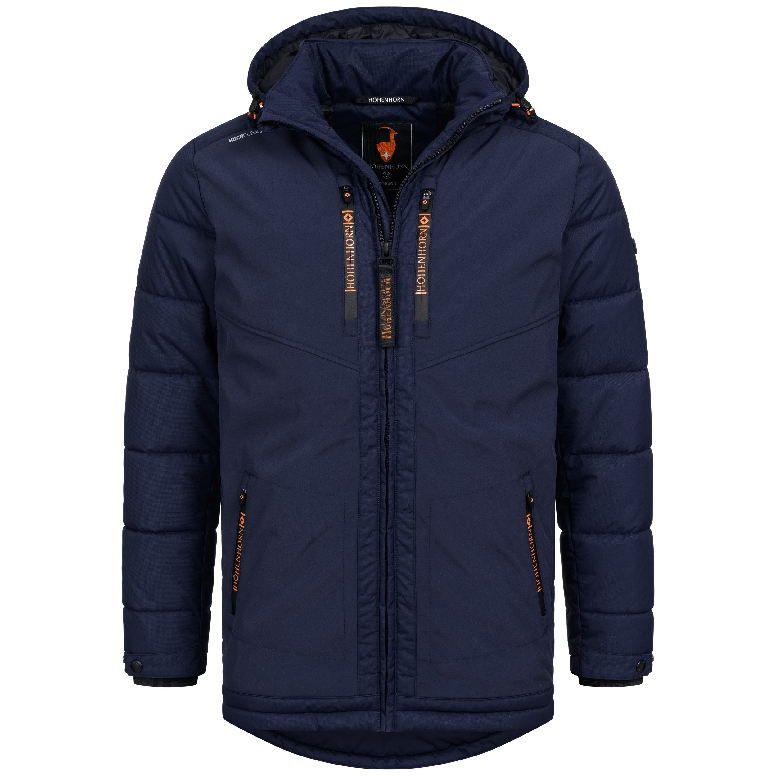 Höhenhorn Winterjacke Corjon Herren Winter Jacke für Männer Hybrid Softshell wasserabweisend, Gummierte Reißverschlüsse