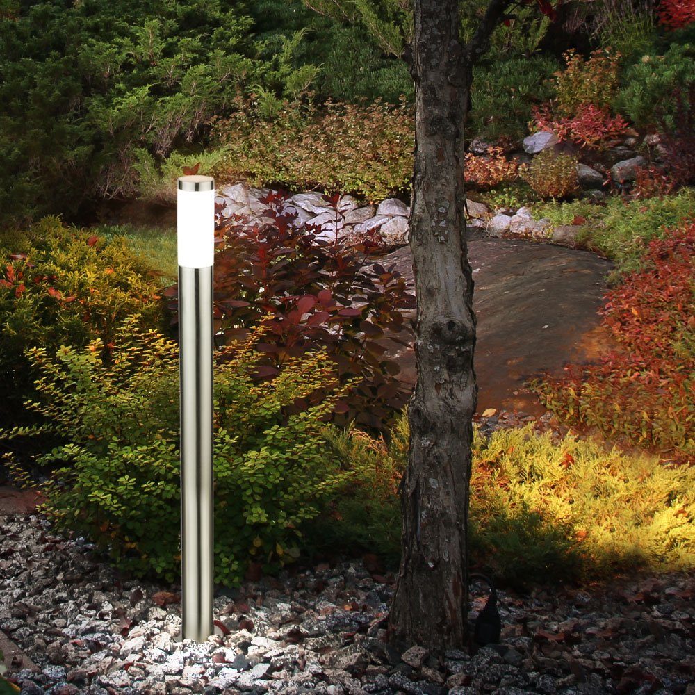 inklusive, 4er etc-shop Garten LED Terrassen Lampen Beleuchtungen Stand Set Leuchtmittel Außen-Stehlampe, LED Warmweiß, Weg