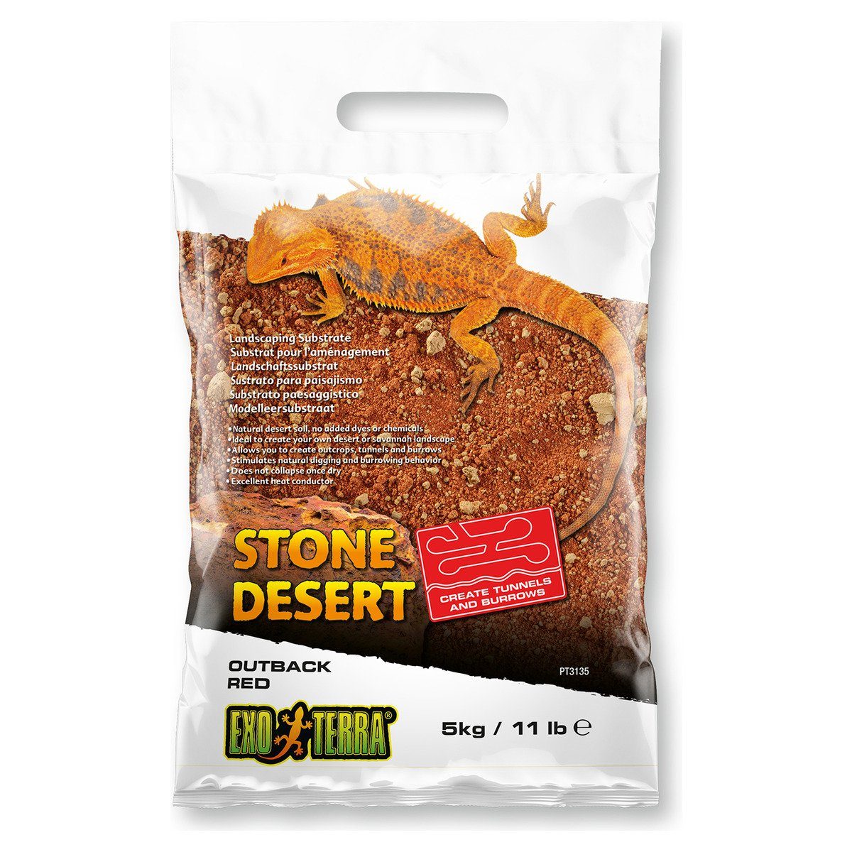 Exo Terra Terrarien-Substrat Outback Red Stone Desert 5 kg