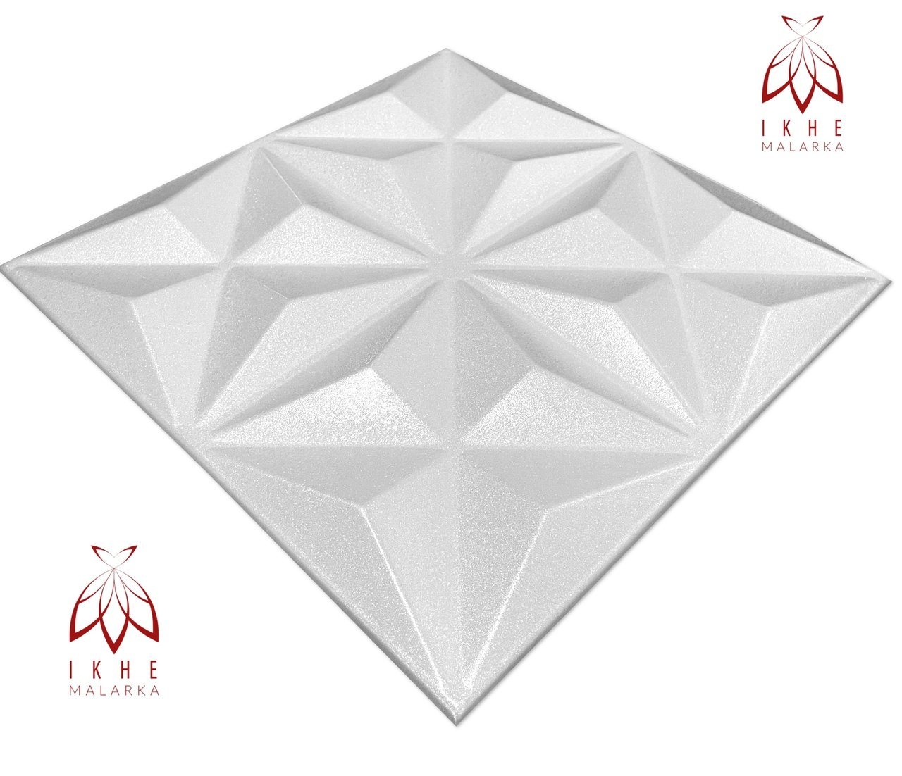 Thumbnail - IKHEMalarka 3D Wandpaneel aus Polystyrol Styropor XPS 4m²/16 Stück, BxL: 50,00x50,00 cm, 0,25 qm, (16-tlg) 3D Paneelen f...