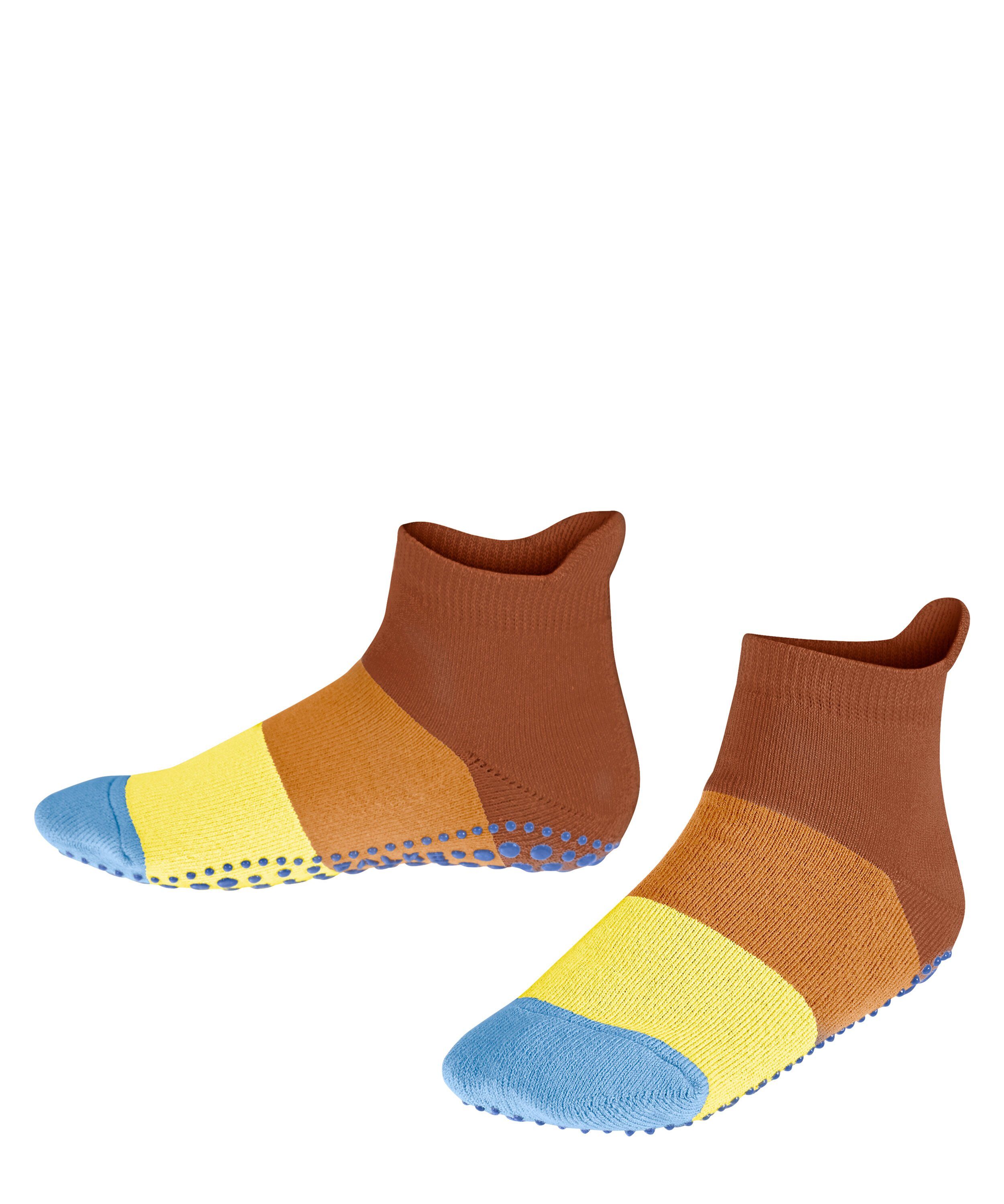 [Wir haben viele verfügbar] FALKE Sneakersocken Colour Block (1-Paar) (5141) rust mit Noppendruck rutschhemmendem