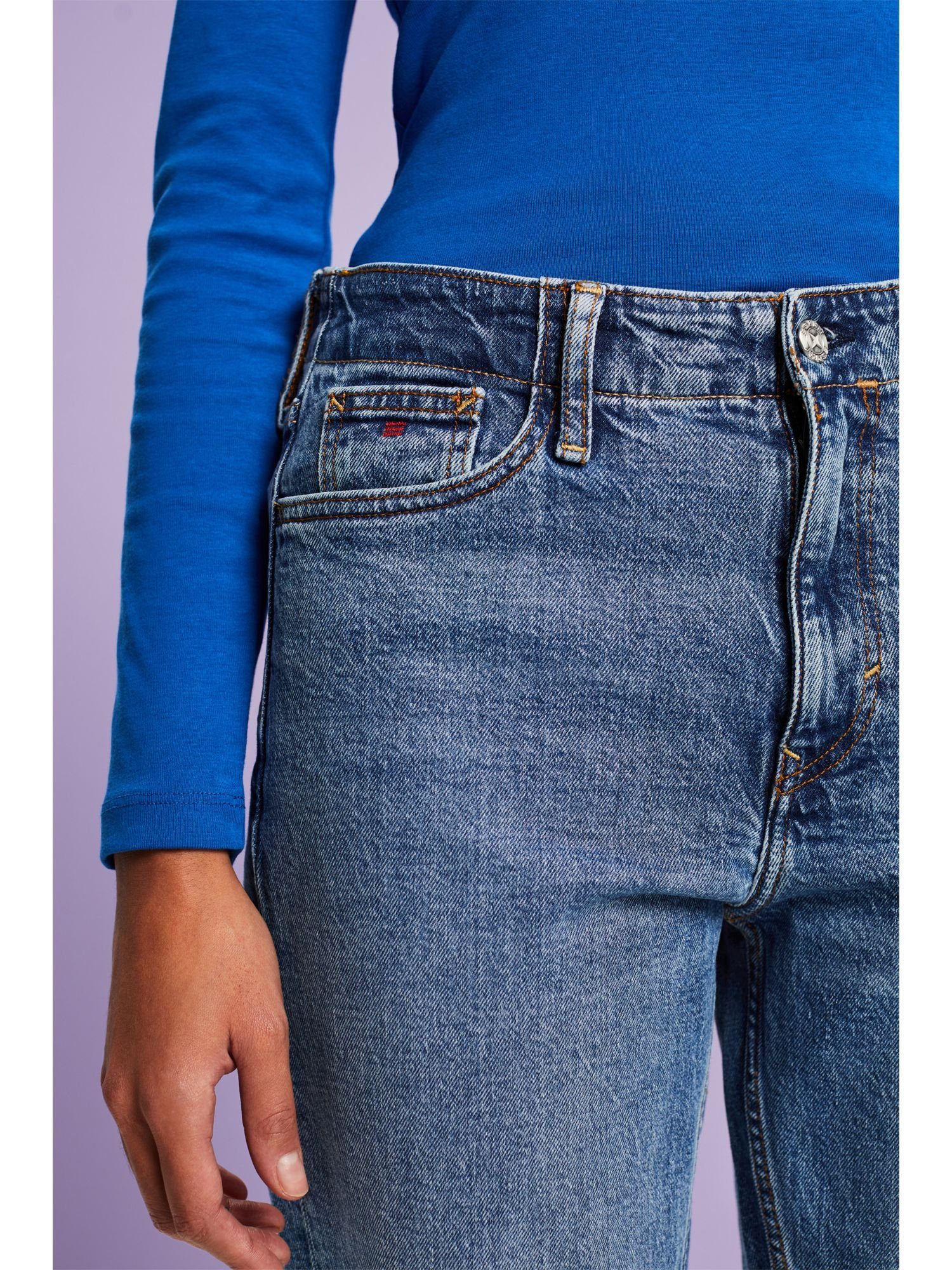 Relax-fit-Jeans Bundhöhe Retro-Classic-Jeans mit mittlerer Esprit